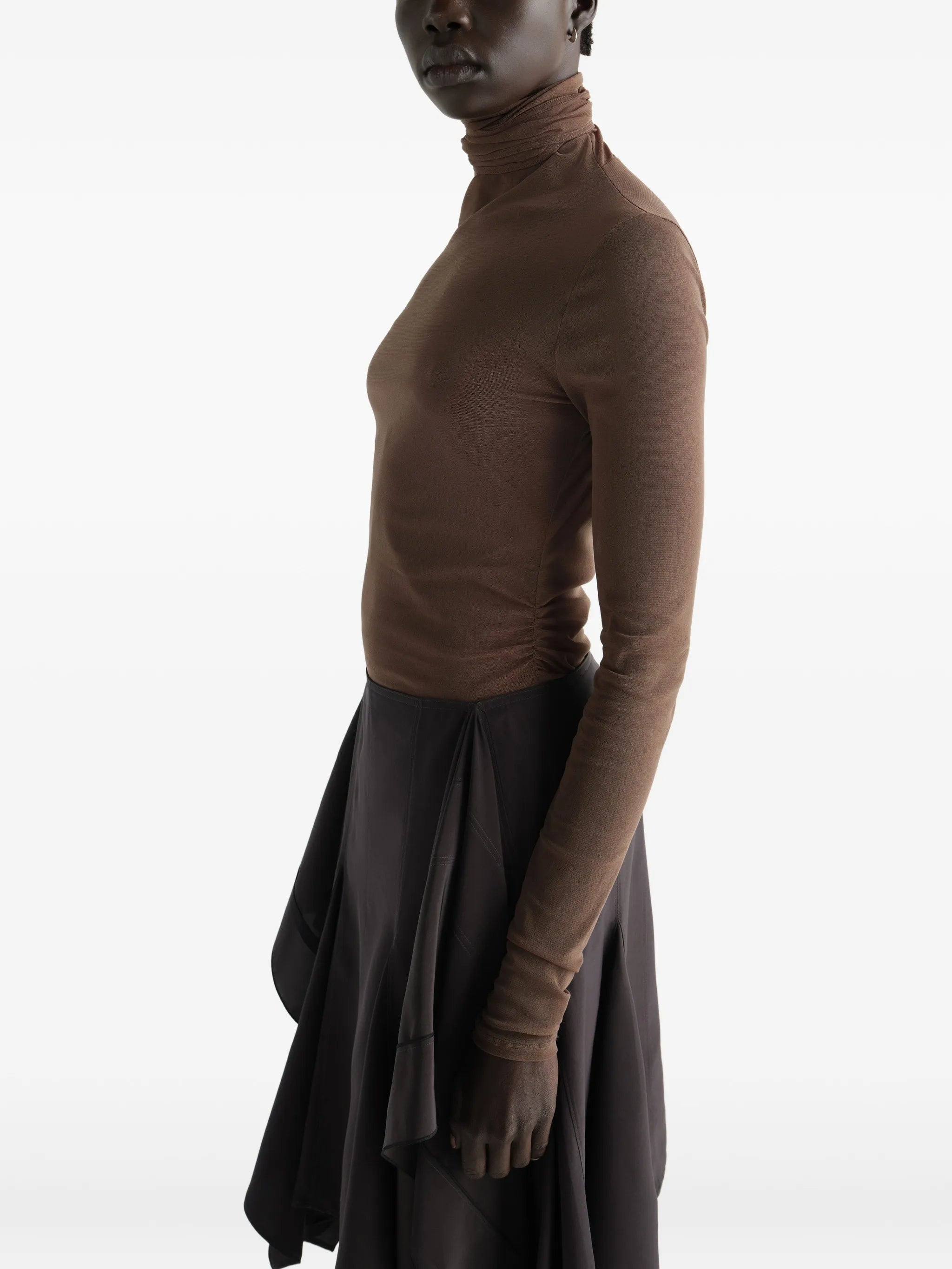 cut-out pussy-bow top