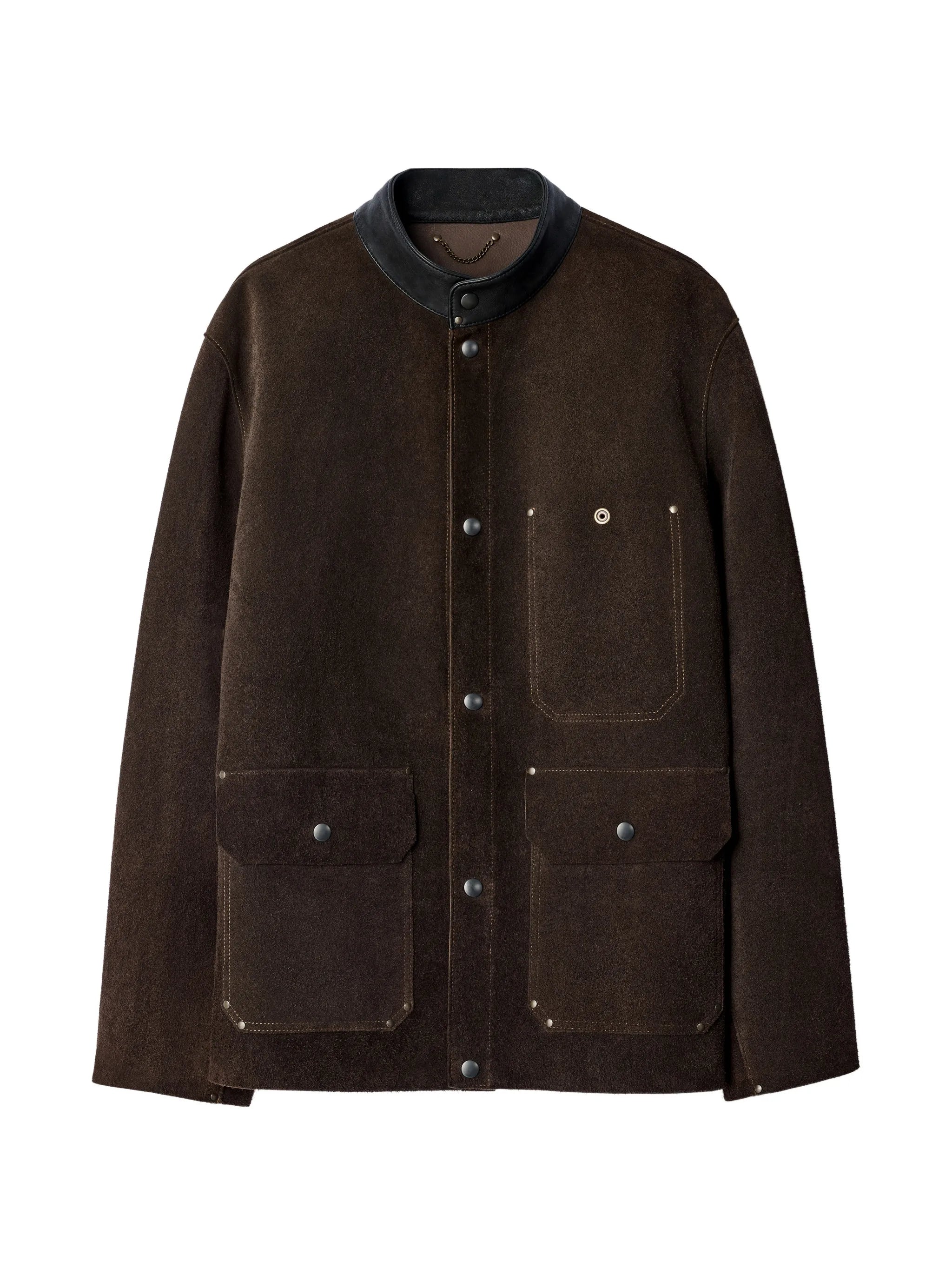 workwear jacket in brushed suede