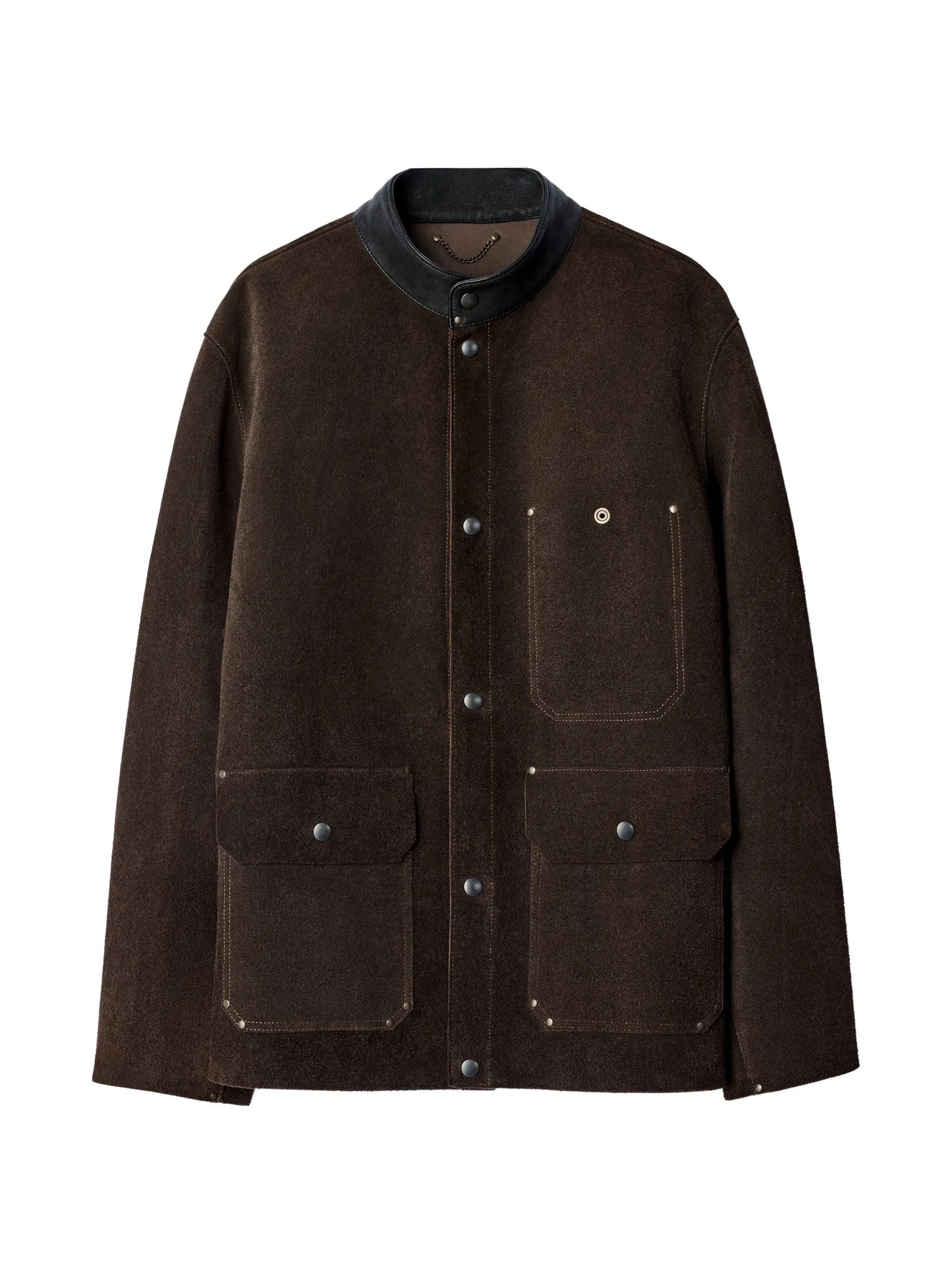 workwear jacket in brushed suede