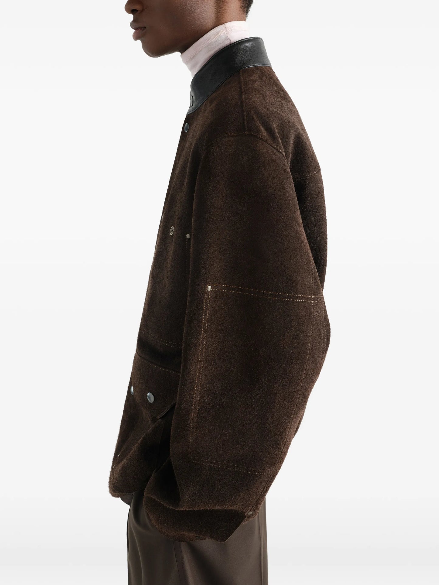 workwear jacket in brushed suede