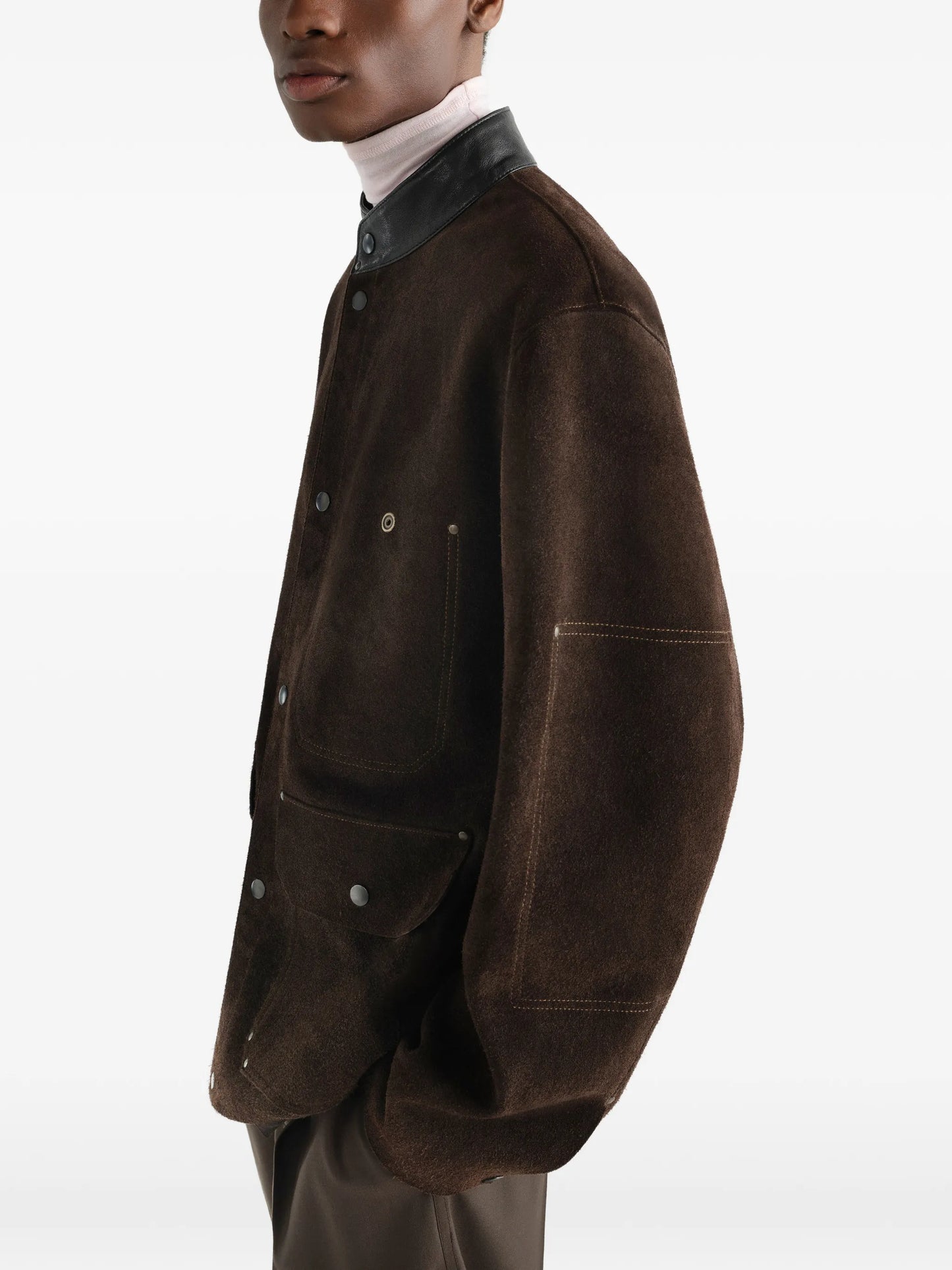workwear jacket in brushed suede