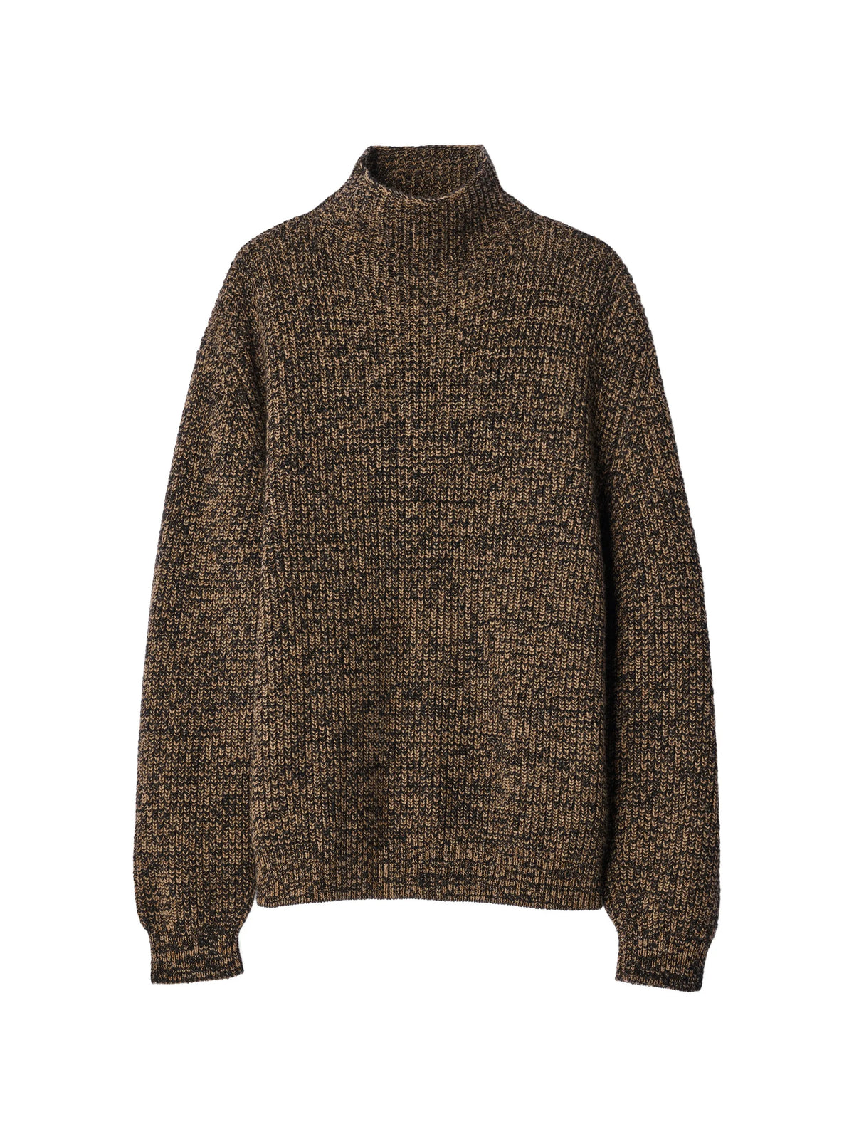 high-neck sweater in yak alpaca