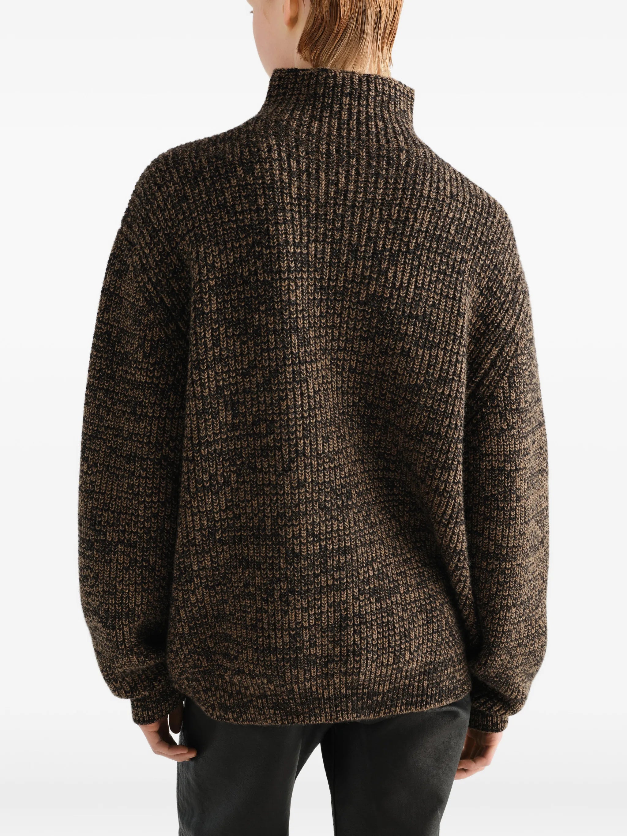 high-neck sweater in yak alpaca