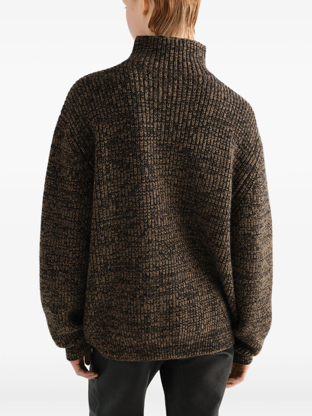 high-neck sweater in yak alpaca