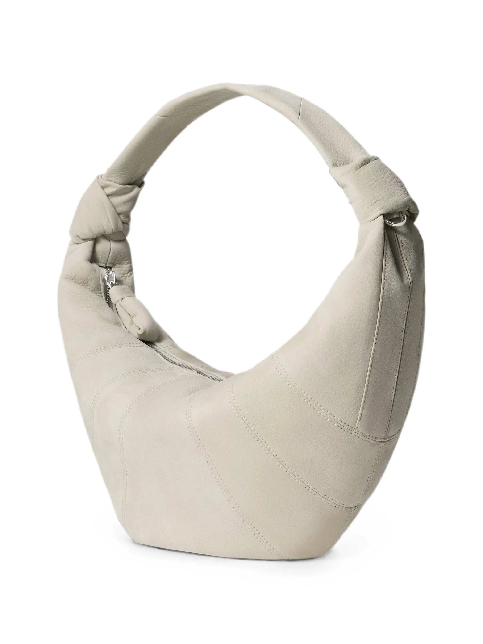 Fortune Croissant bag in alpaca nubuck
