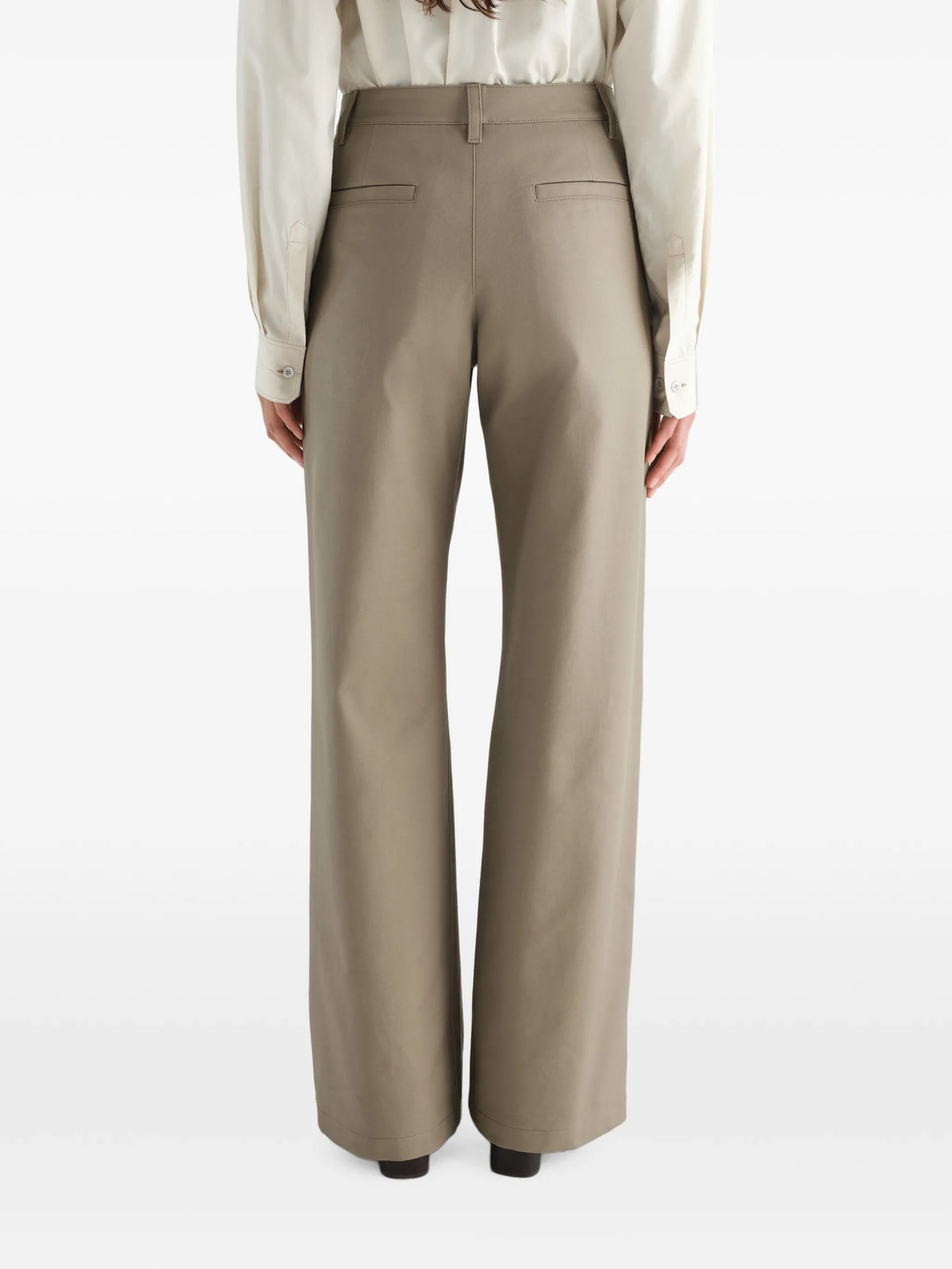 straight pants in heavy cotton twill
