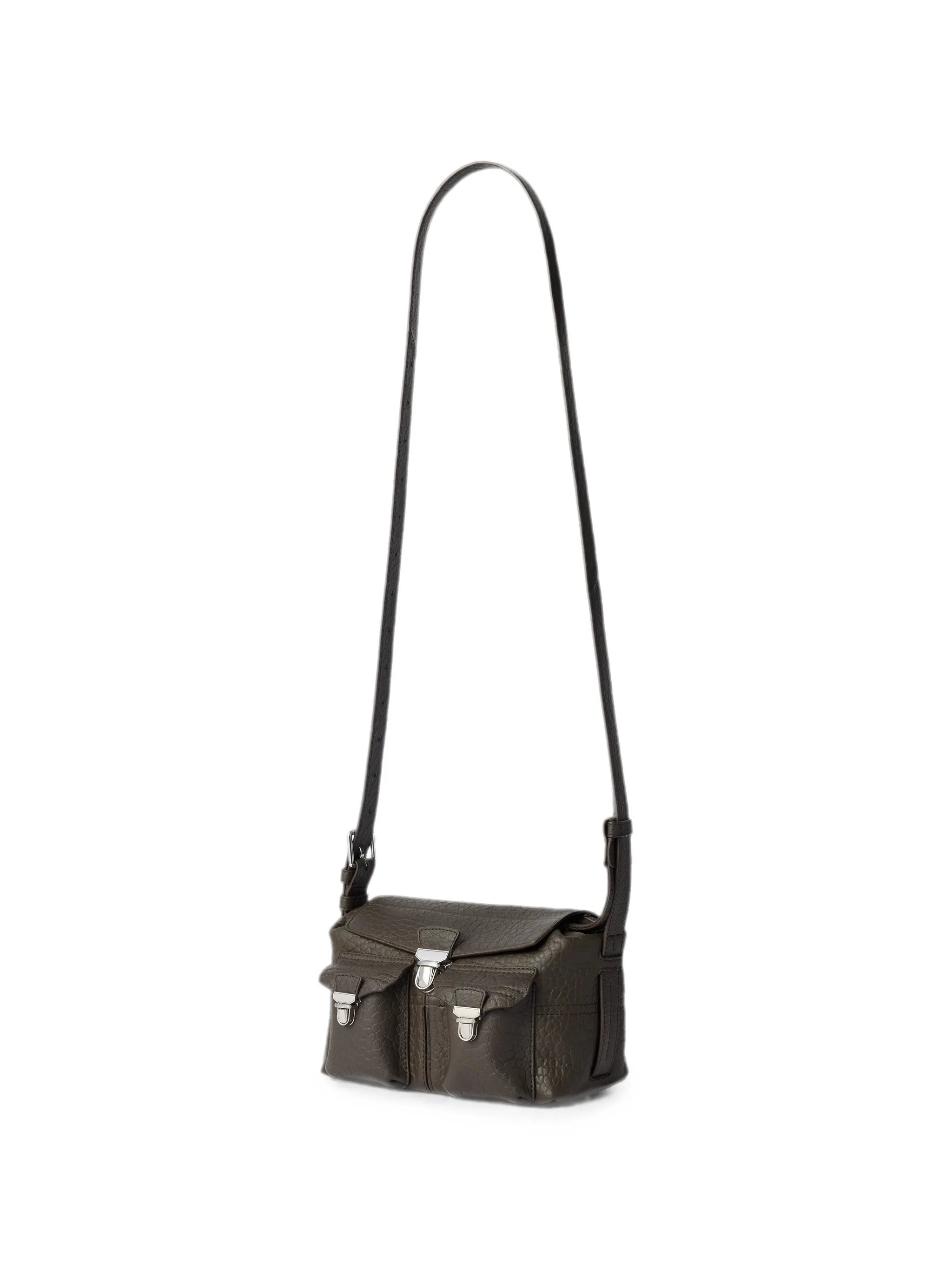 mini soft gear bag in bubble lambskin