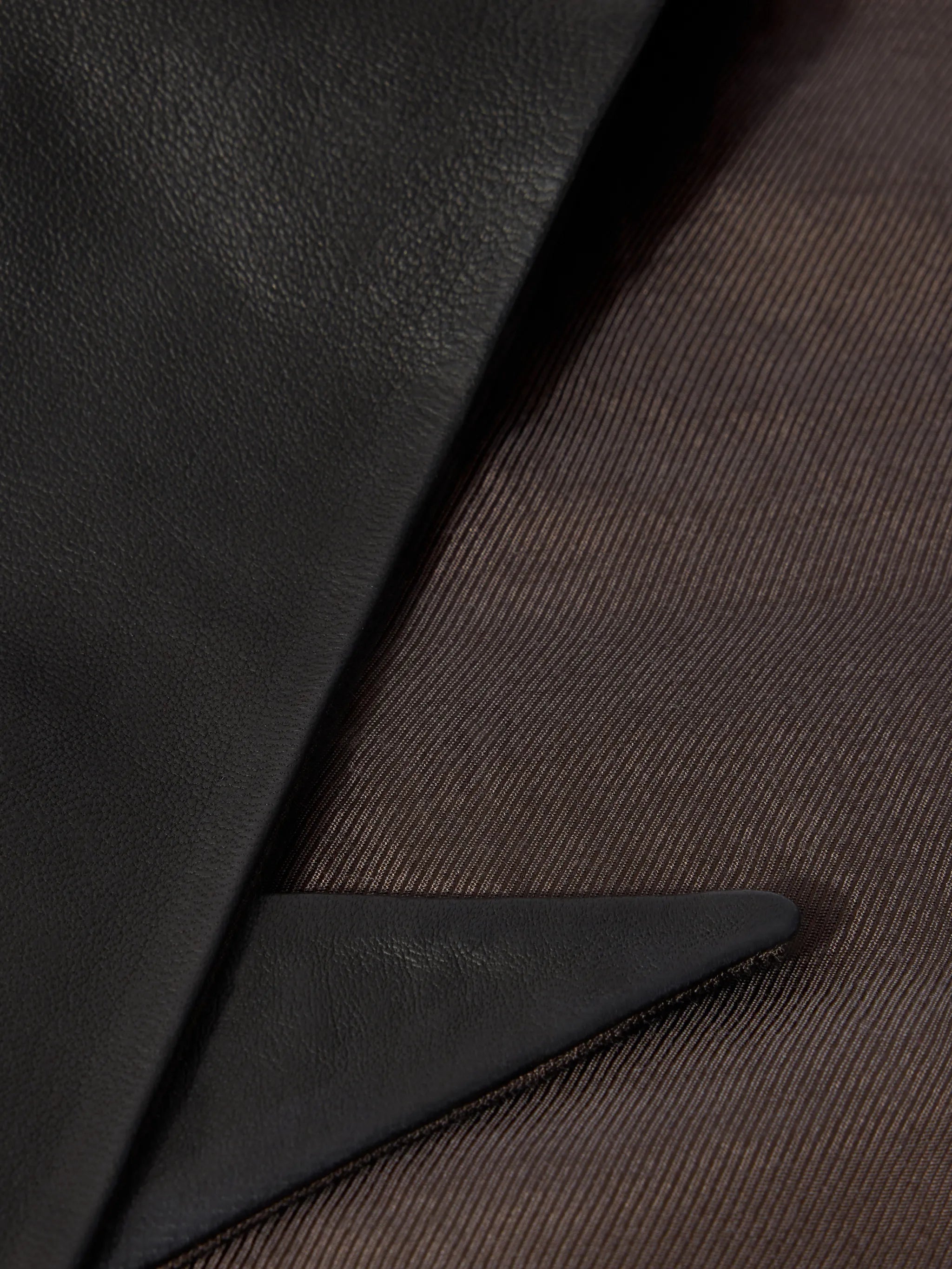 large leather triangle scarf
