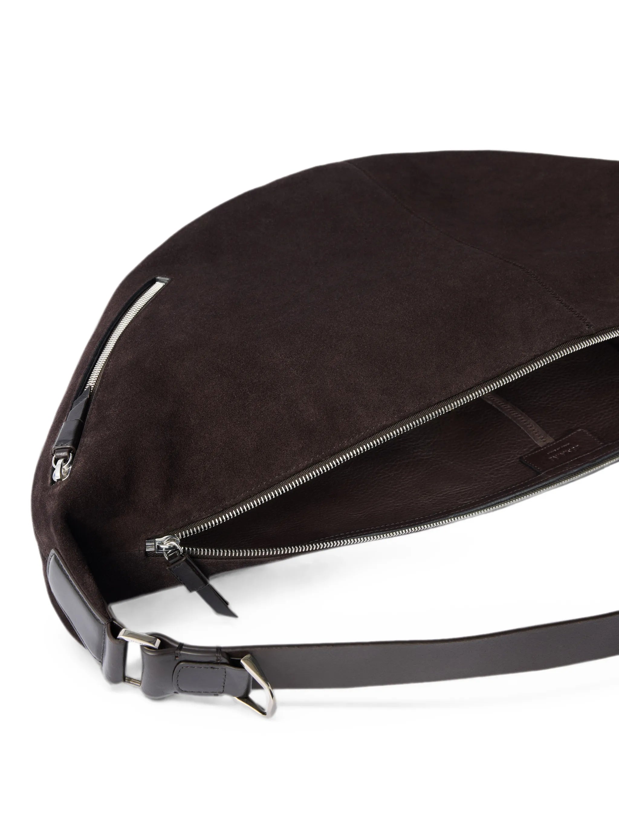 large Quiver Clip bag in suede leather