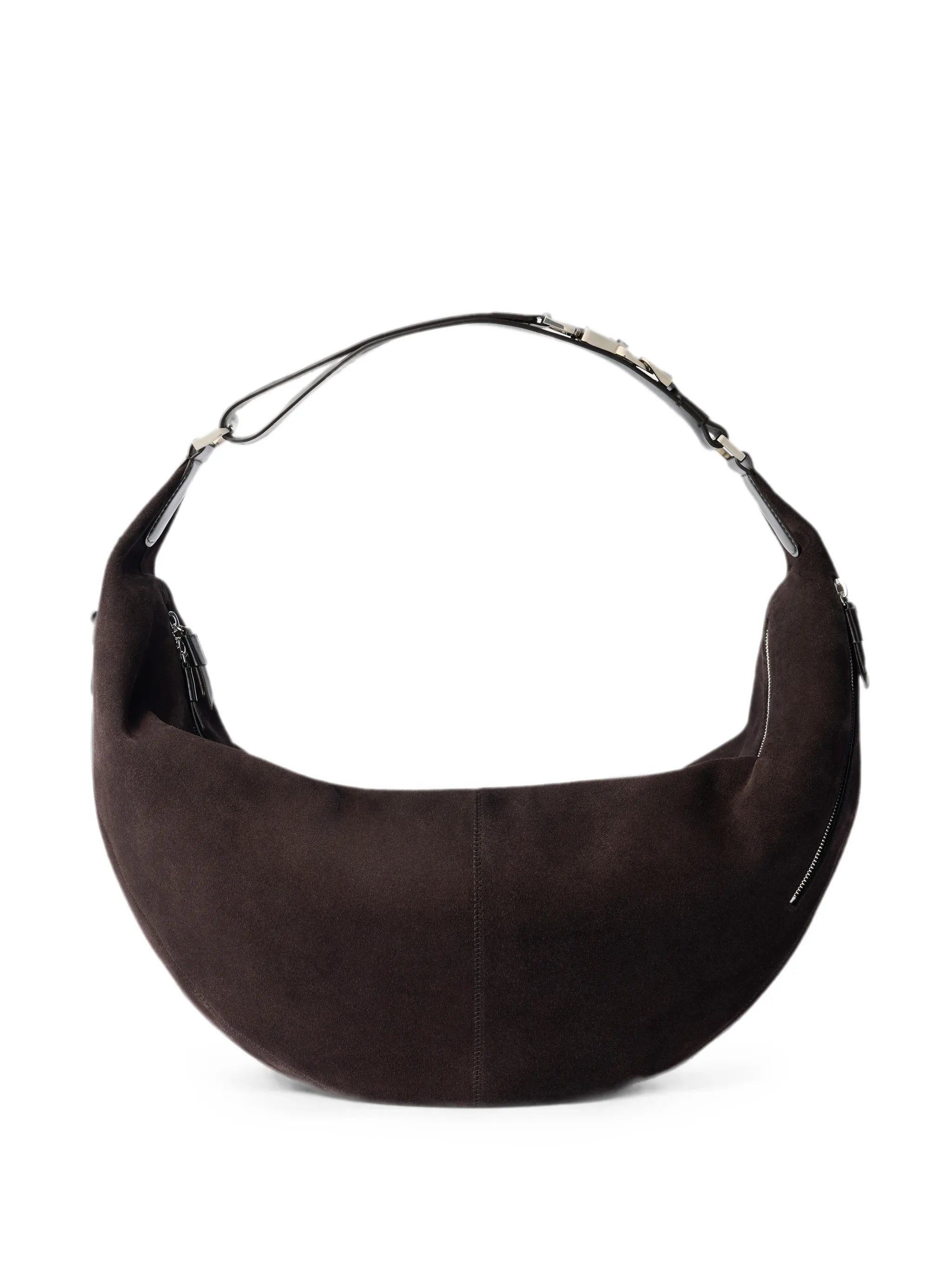 large Quiver Clip bag in suede leather