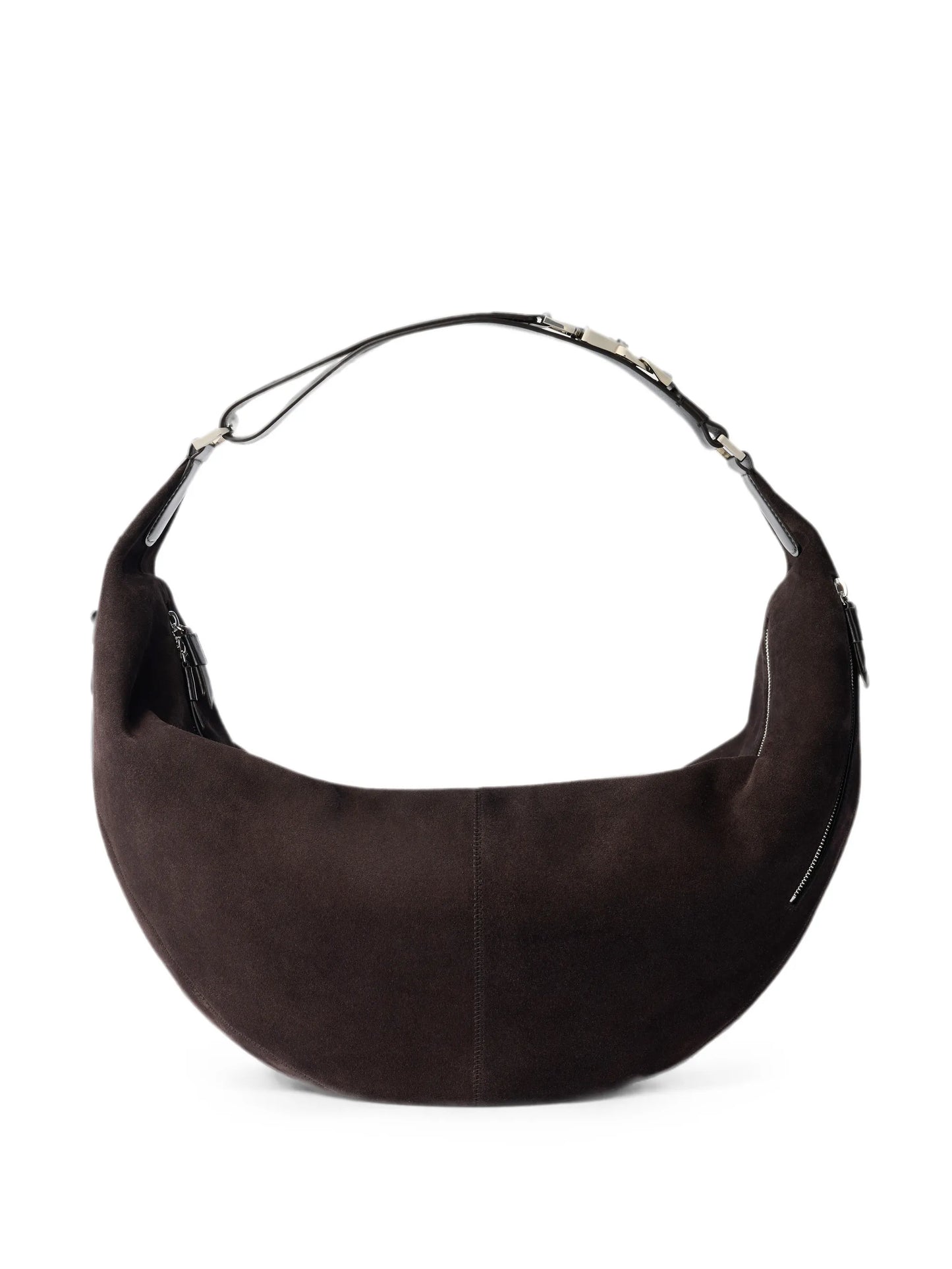 large Quiver Clip bag in suede leather