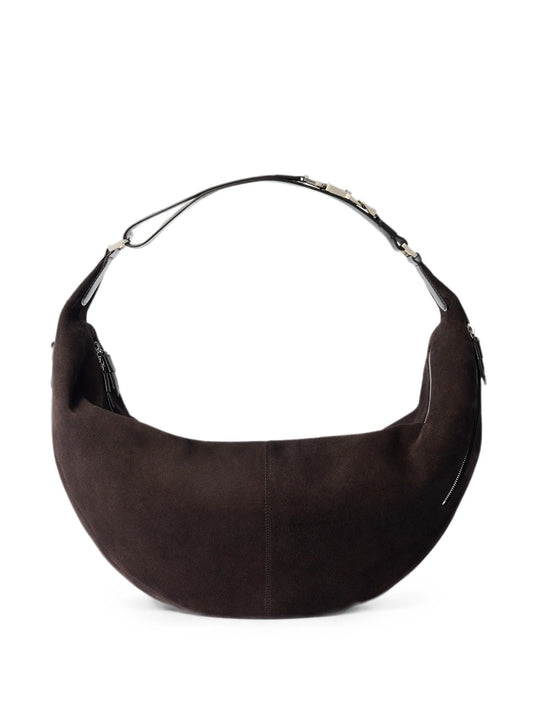 large Quiver Clip bag in suede leather