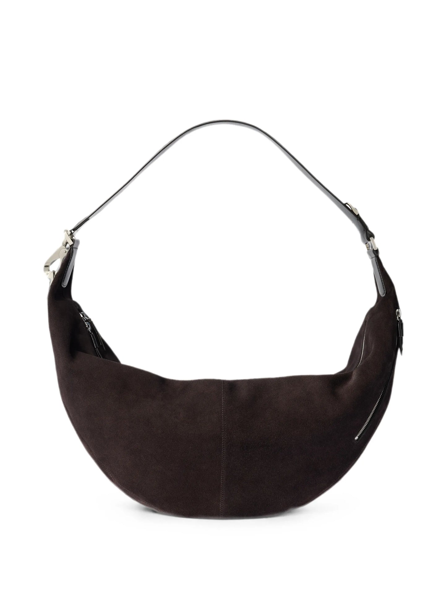 large Quiver Clip bag in suede leather