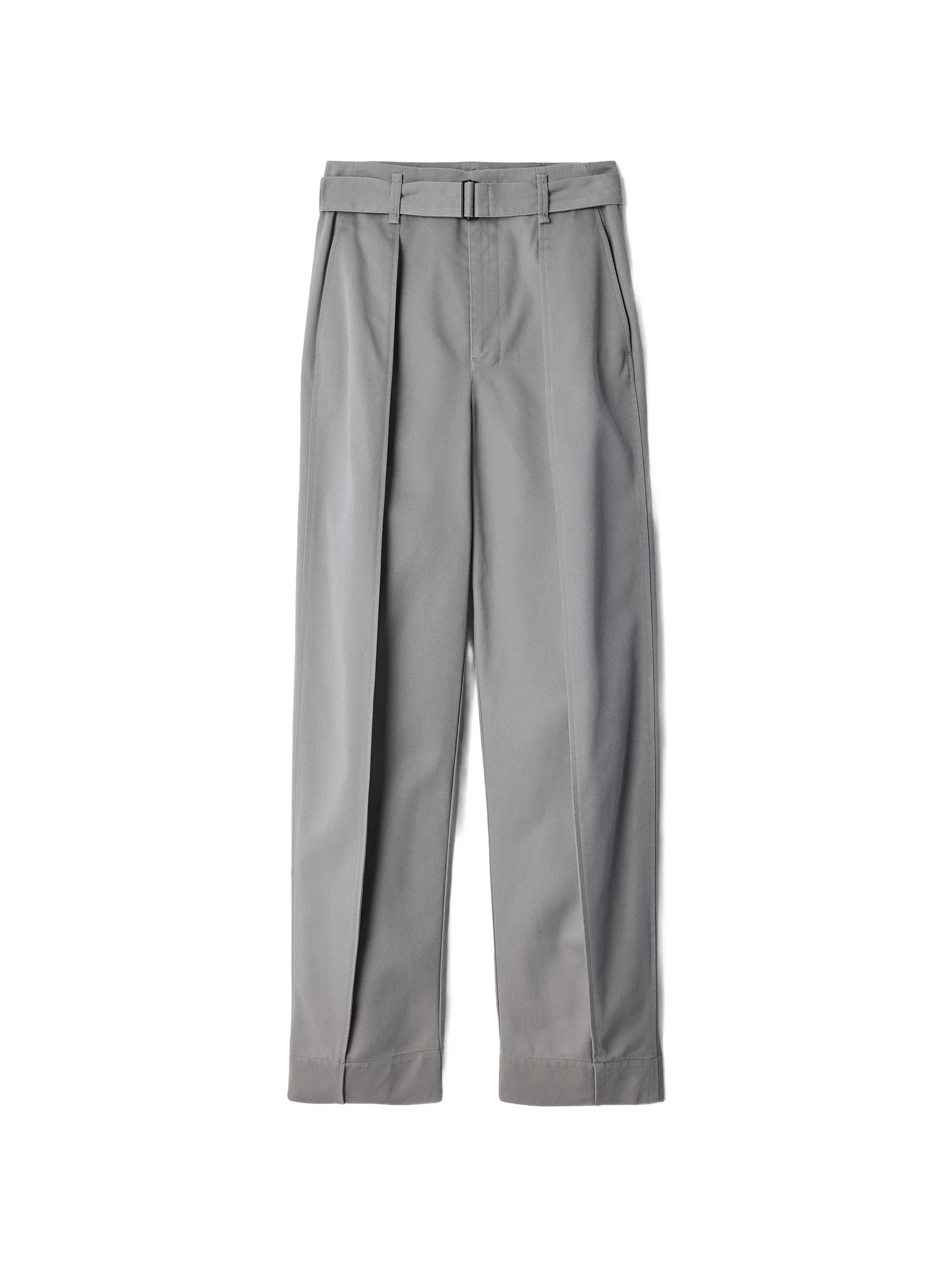 rounded pants in polycotton twill