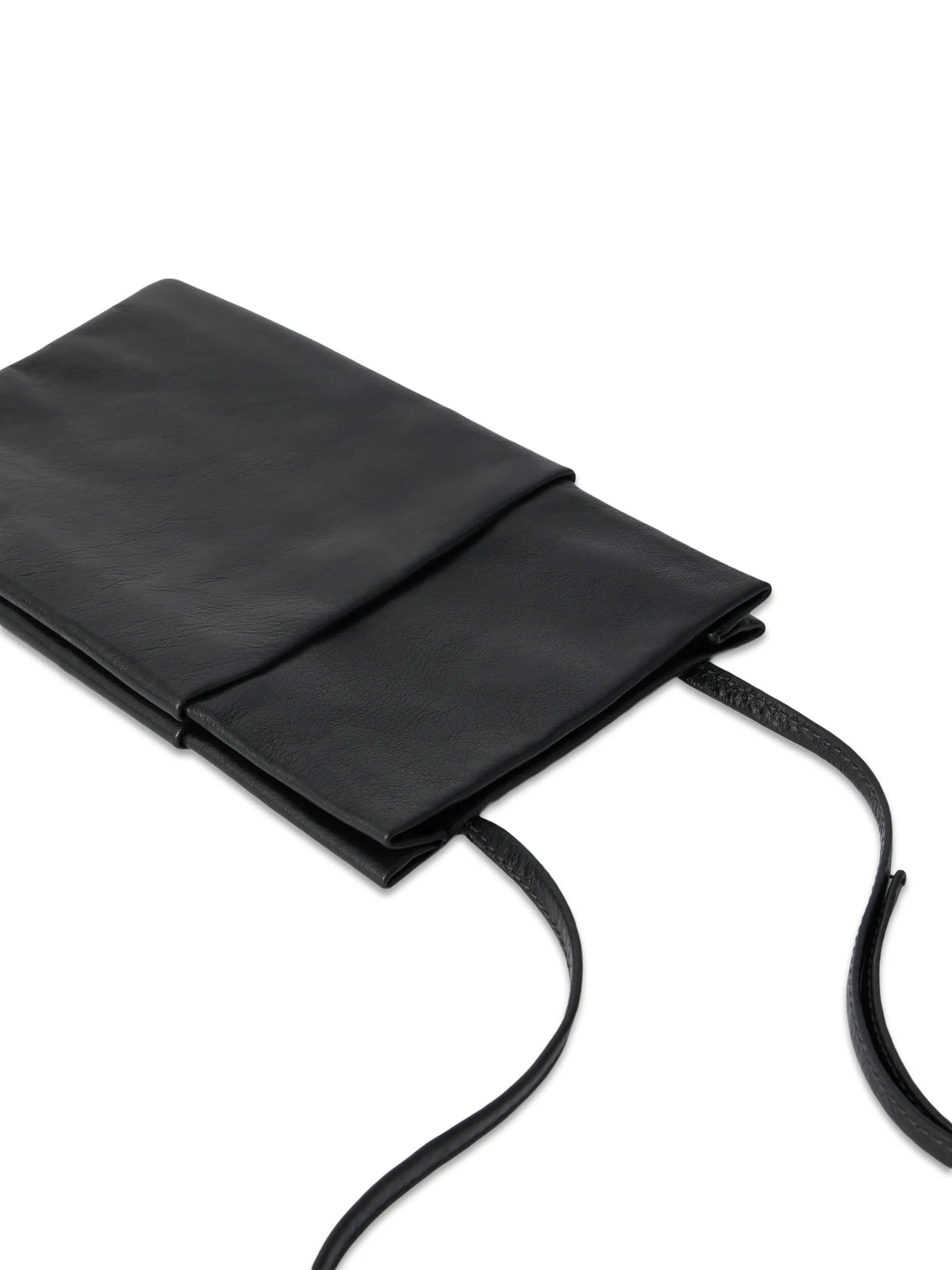 book pouch in grained leather