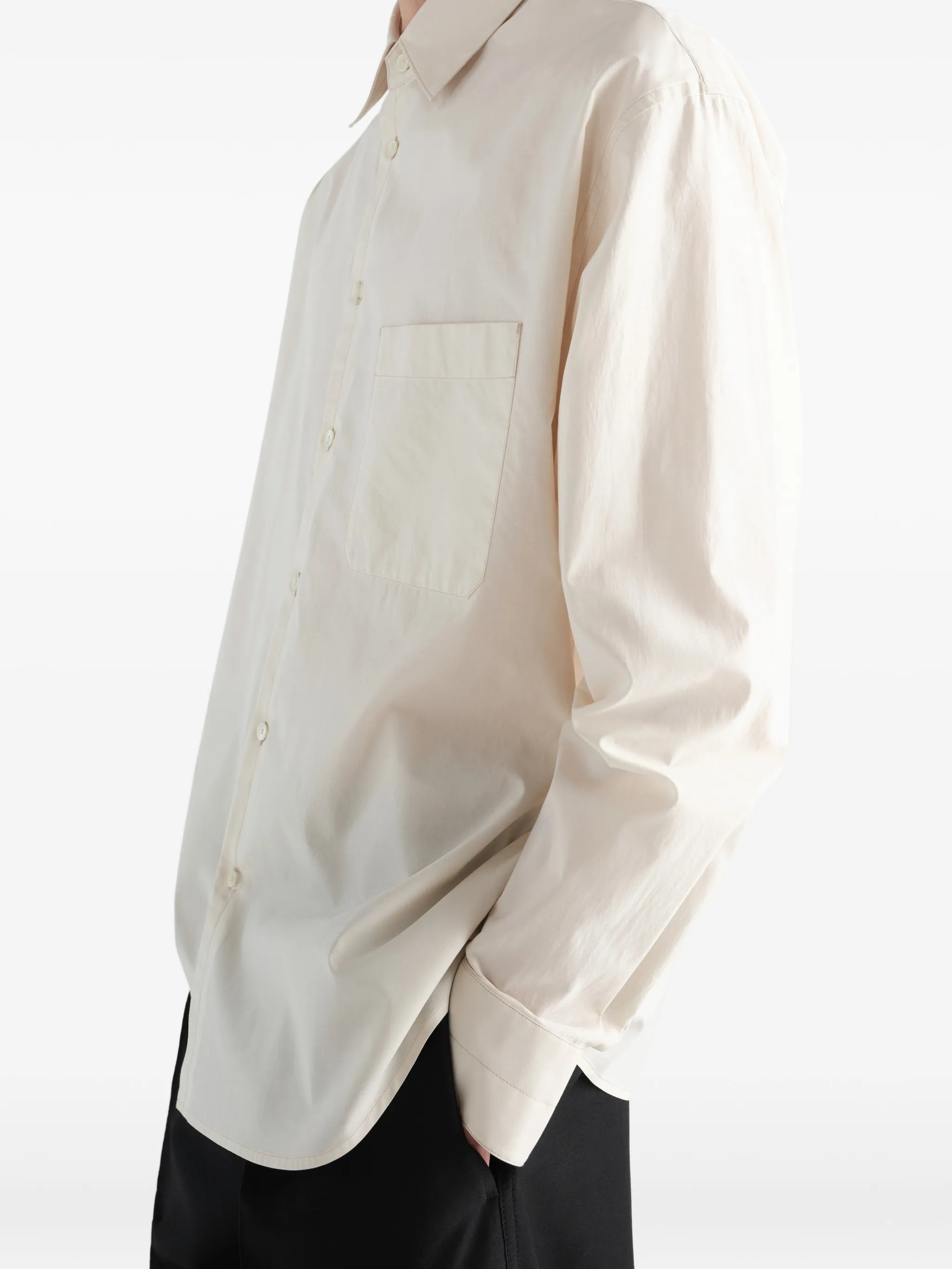 washed chest-pocket shirt