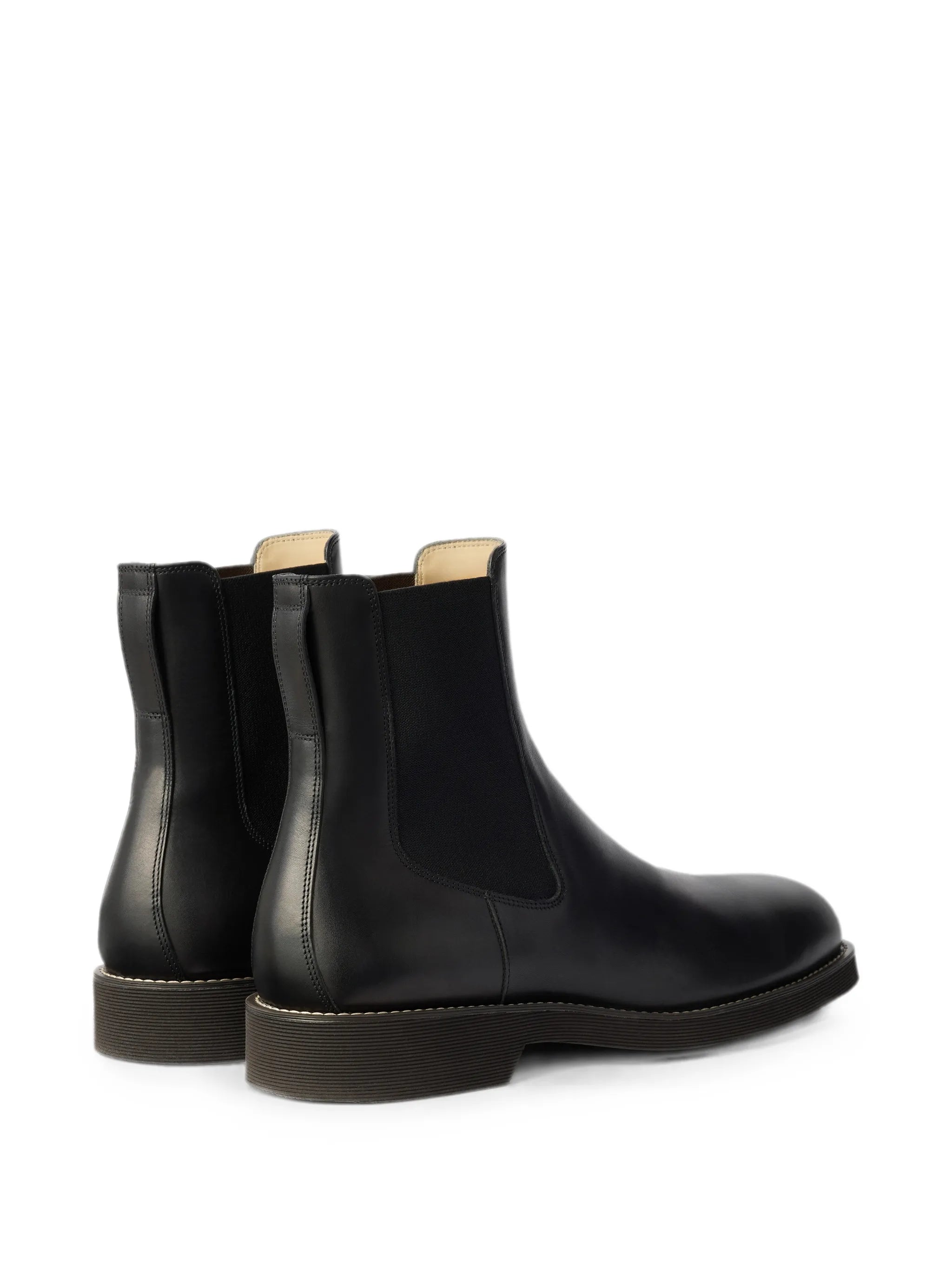 Chelsea ankle boots in shiny vegetable-tanned leather