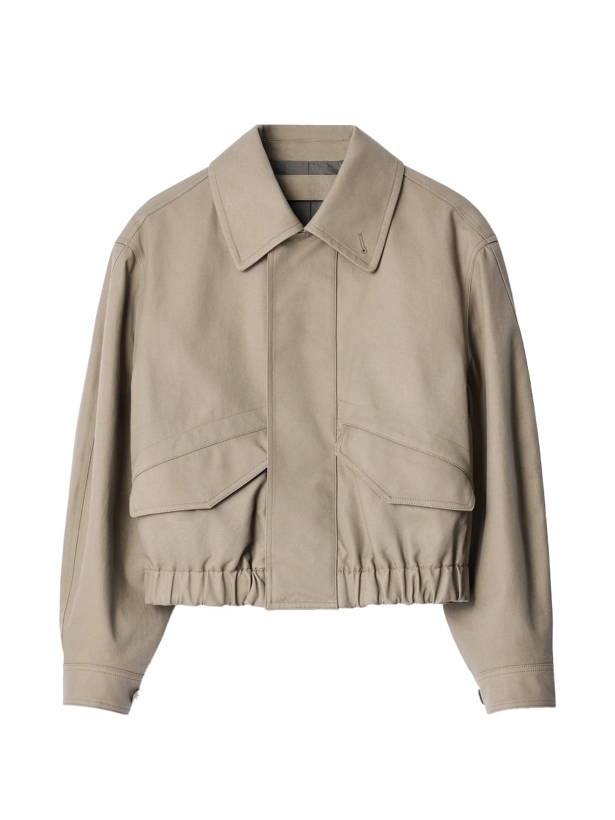 short blouson in heavy cotton twill