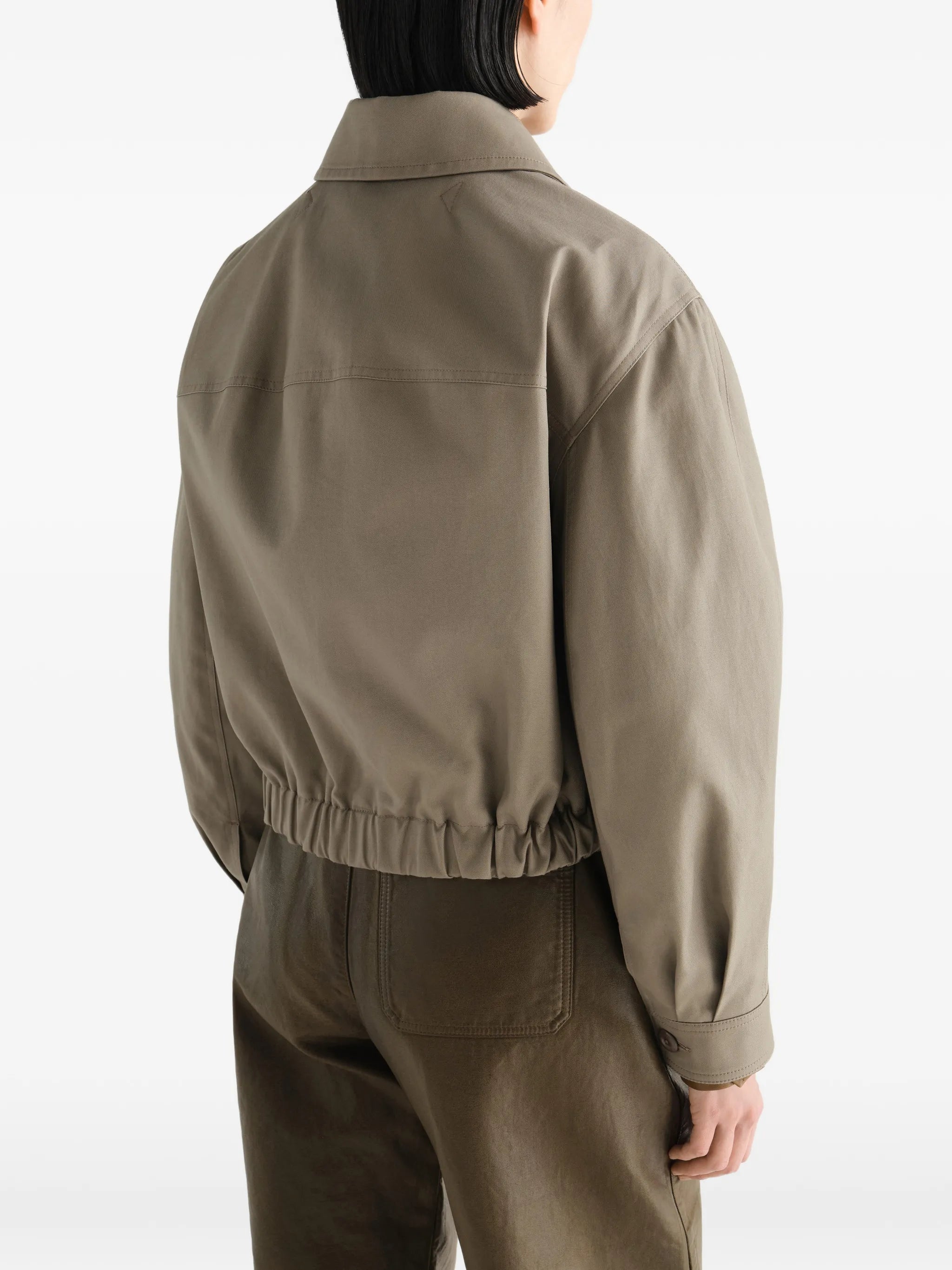 short blouson in heavy cotton twill