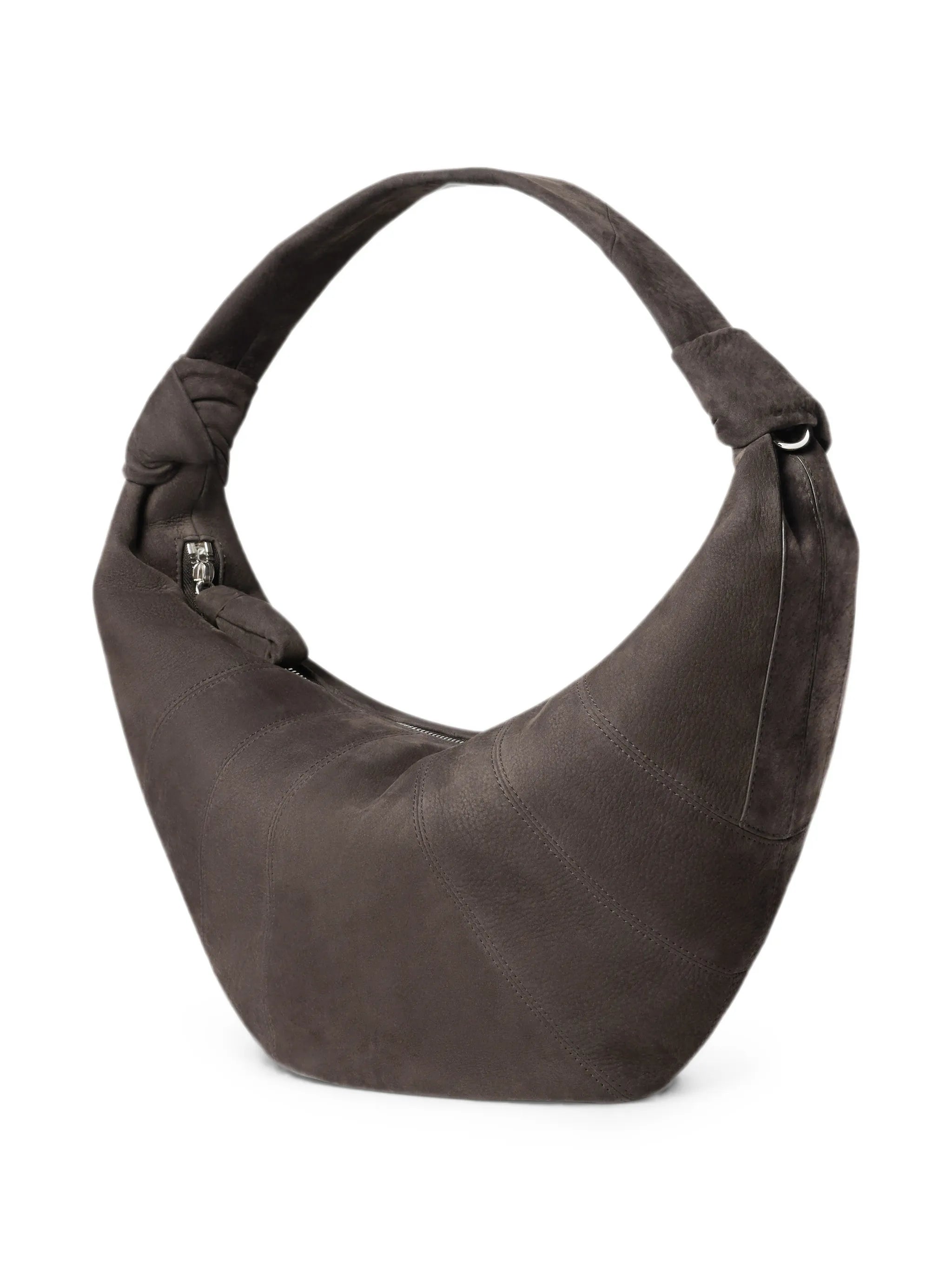 Fortune Croissant bag in alpaca nubuck