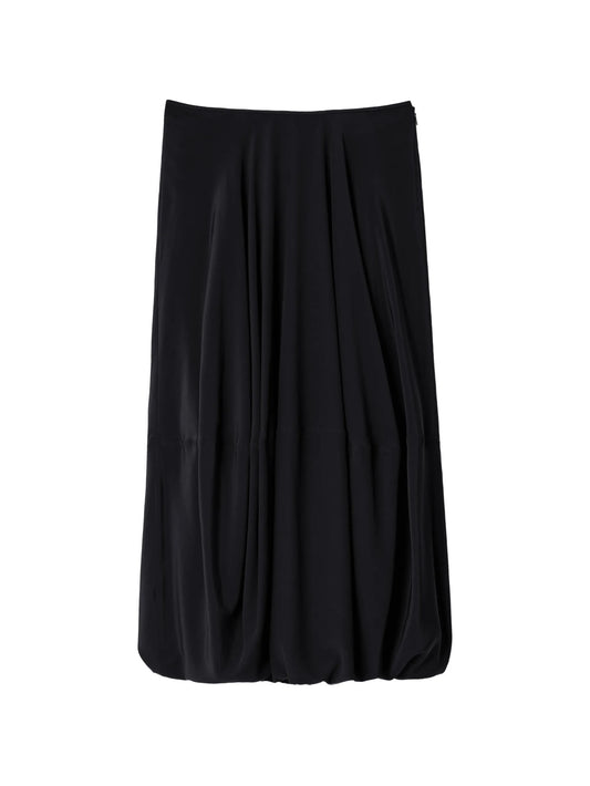 balloon skirt in silk crepe de chine
