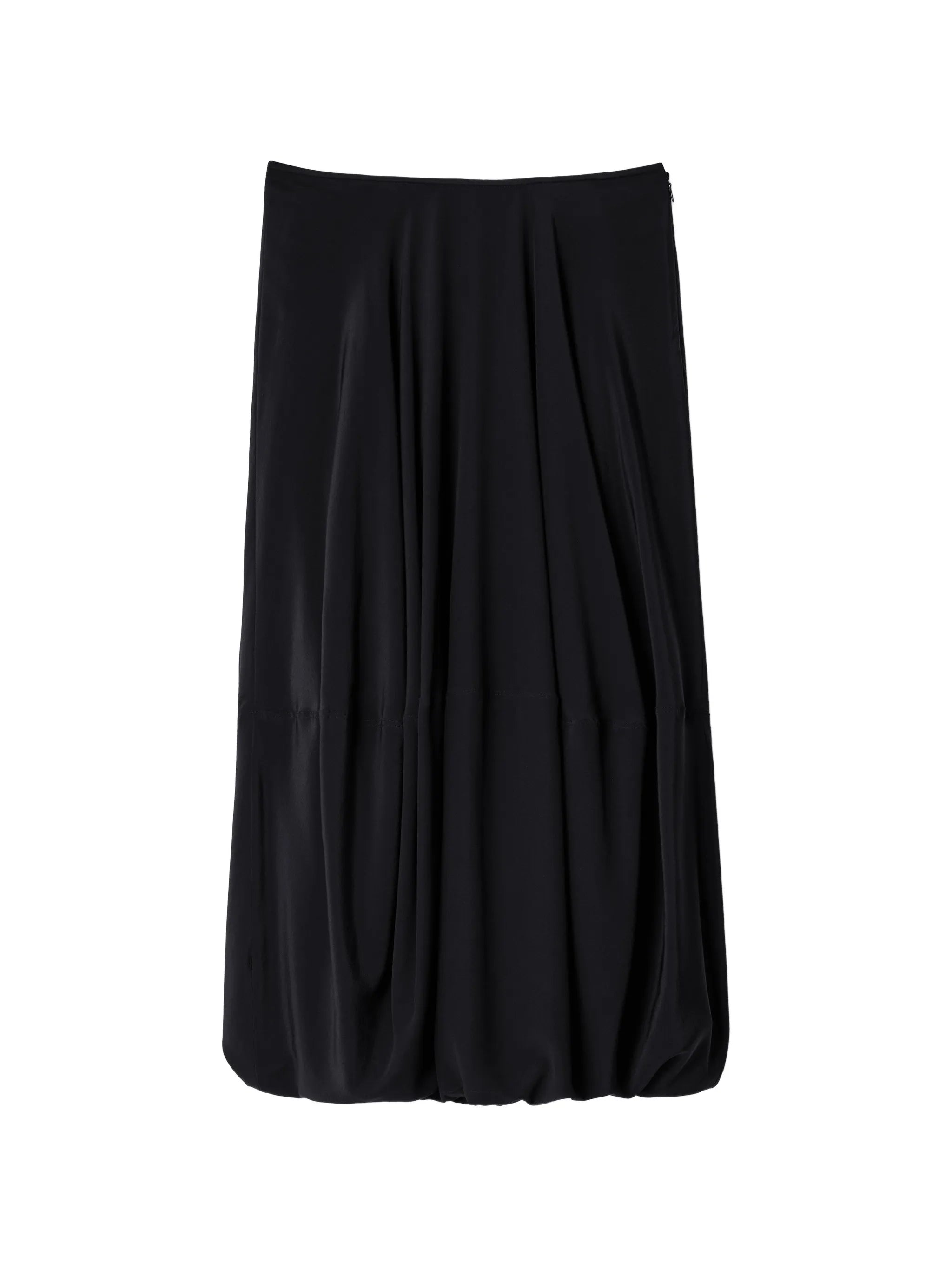 balloon skirt in silk crepe de Chine