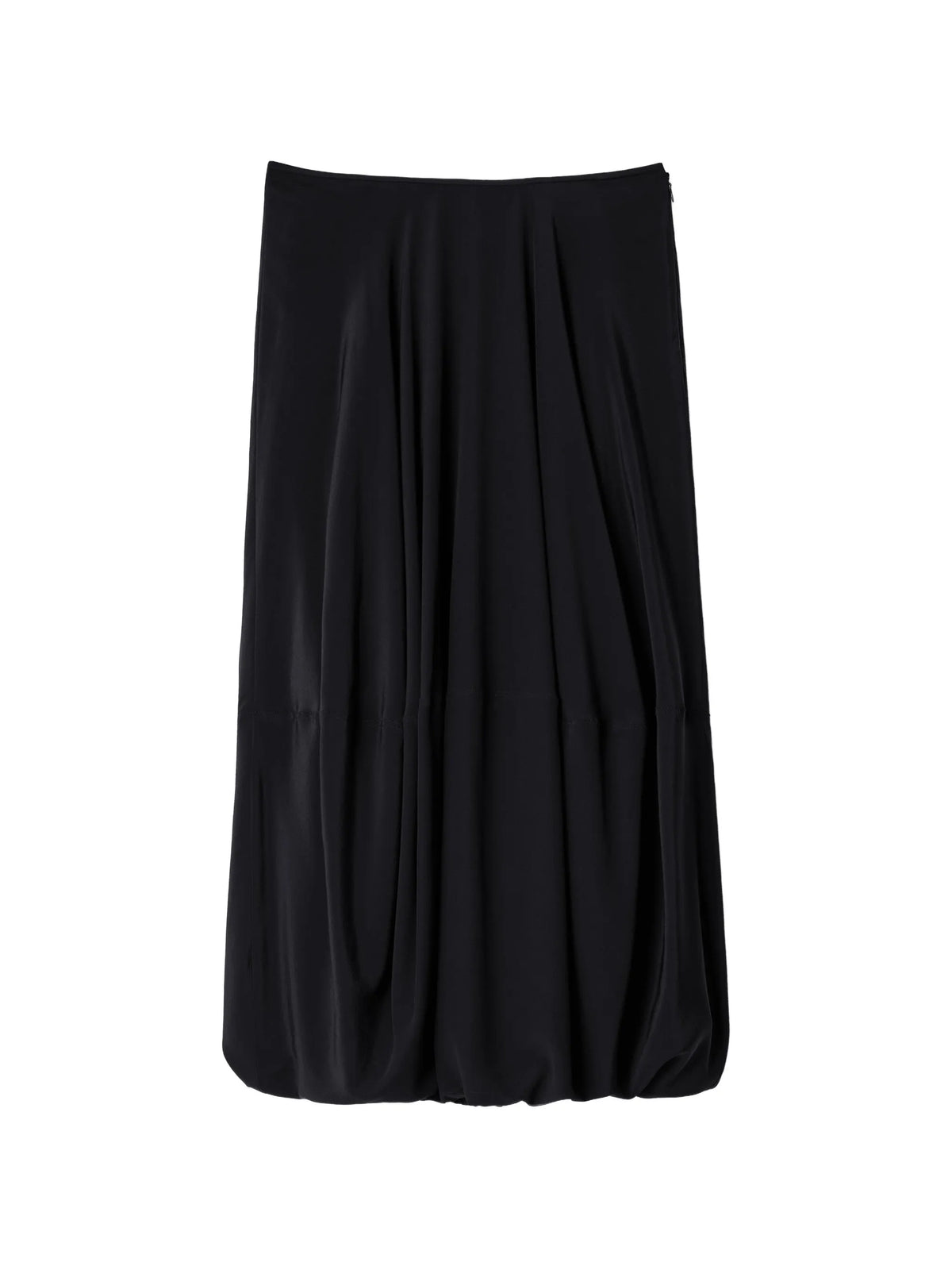 balloon skirt in silk crepe de Chine