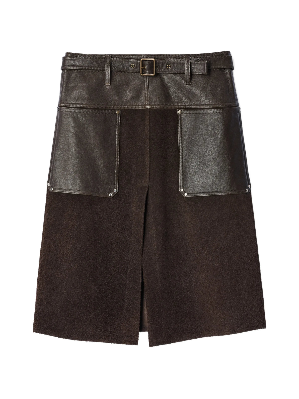skirt in brushed suede