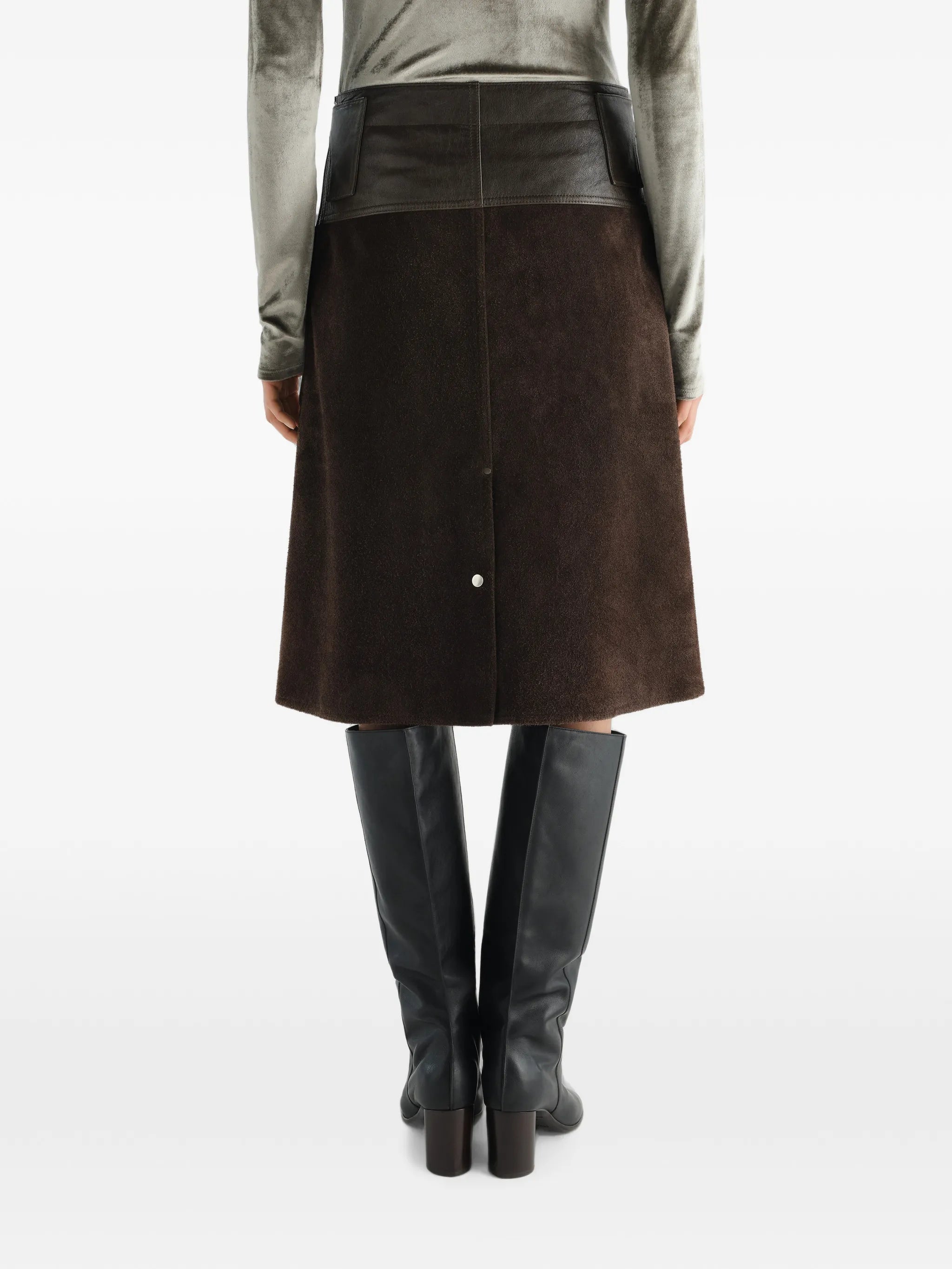 skirt in brushed suede