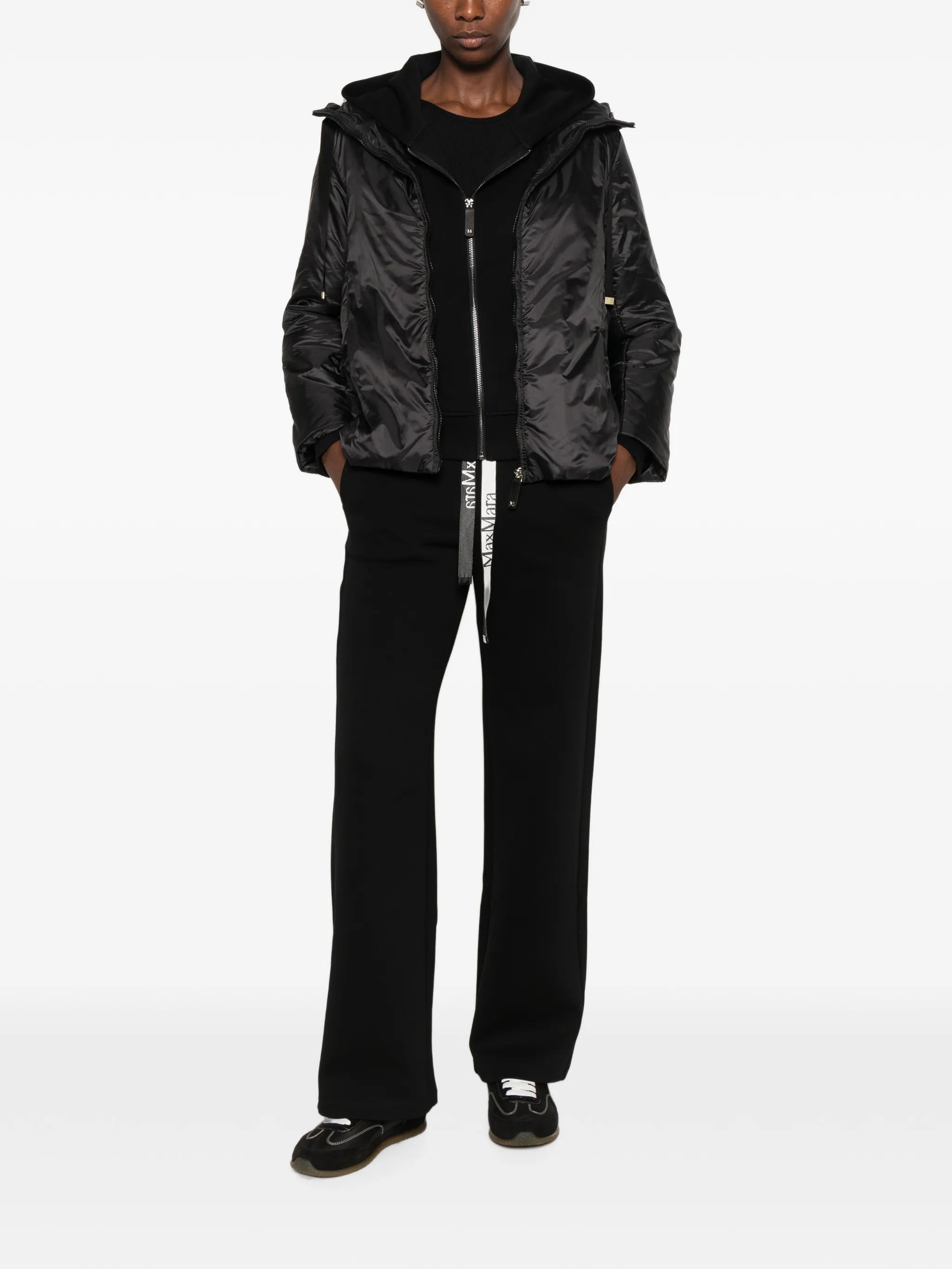 The Cube padded water-repellent hooded jacket