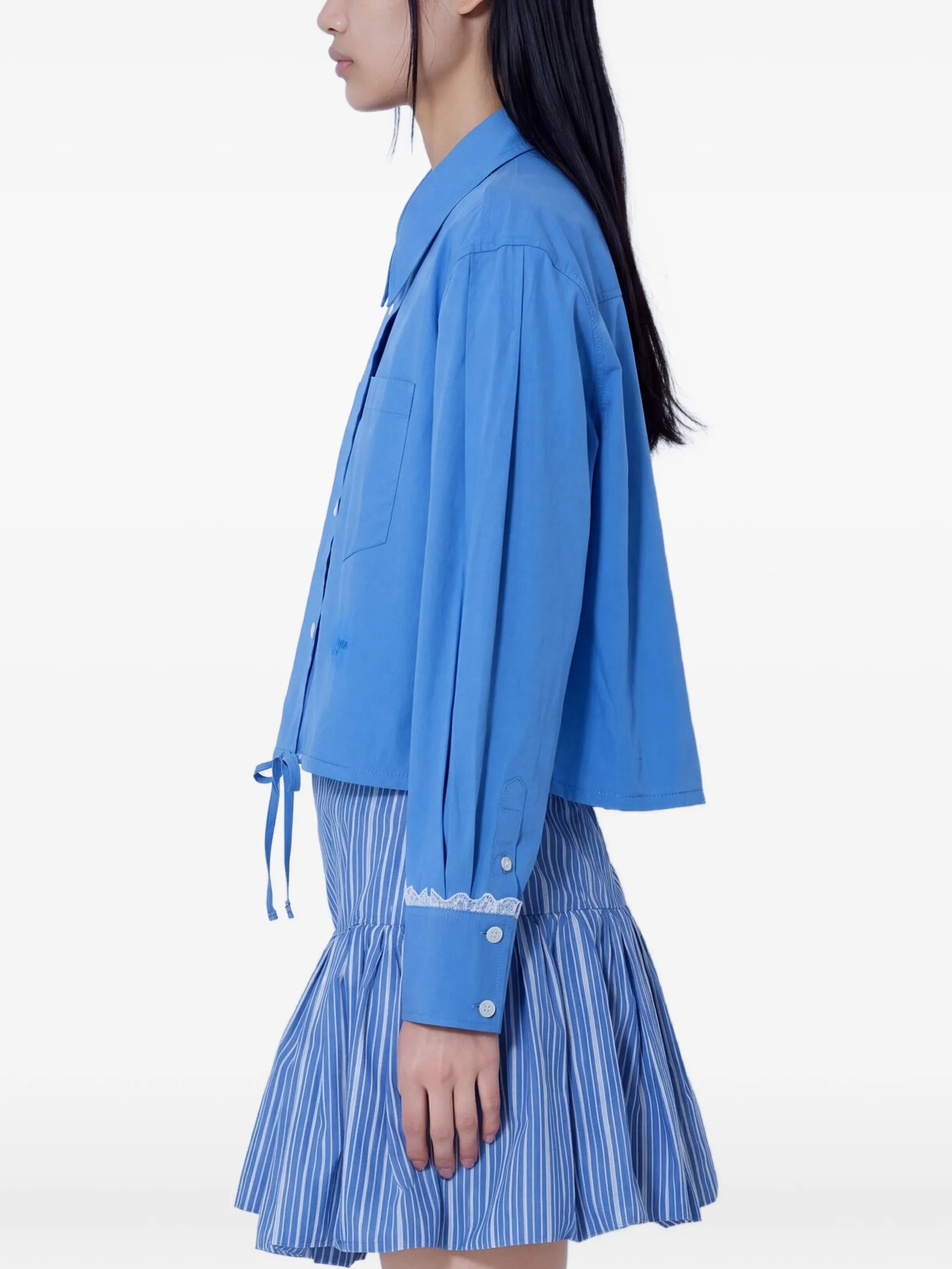 shirt in blue cotton
