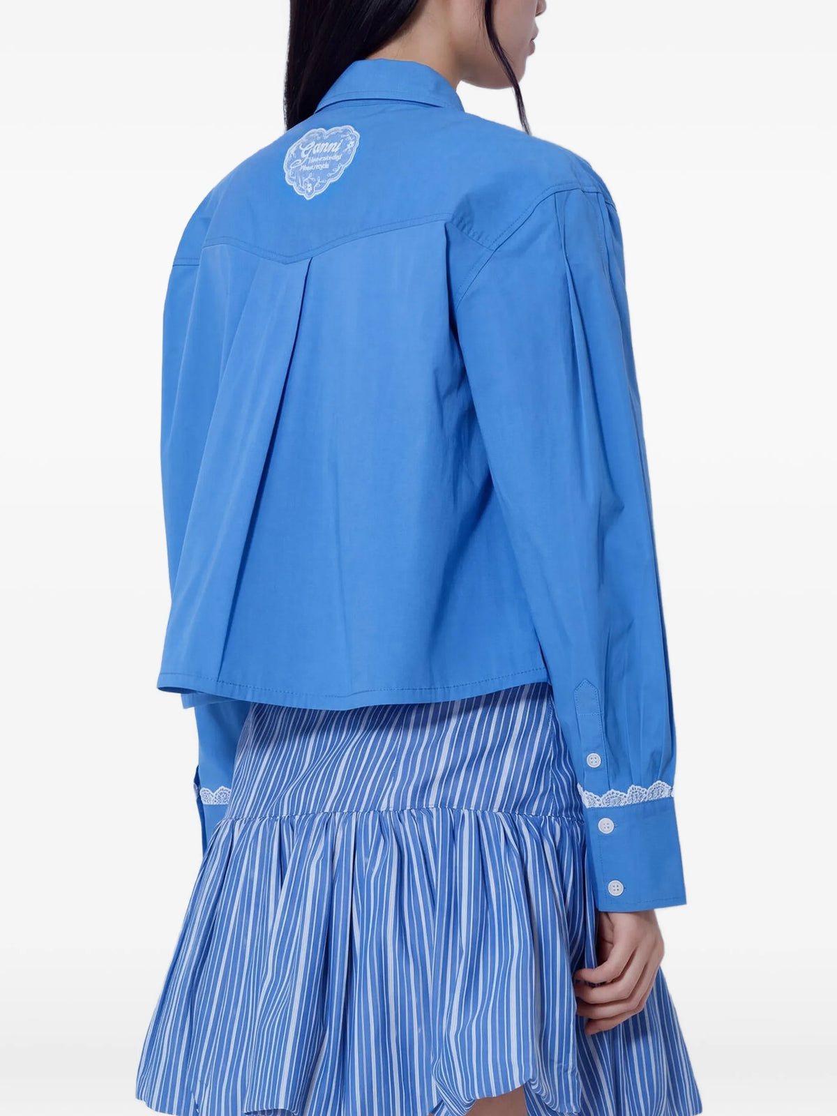 shirt in blue cotton