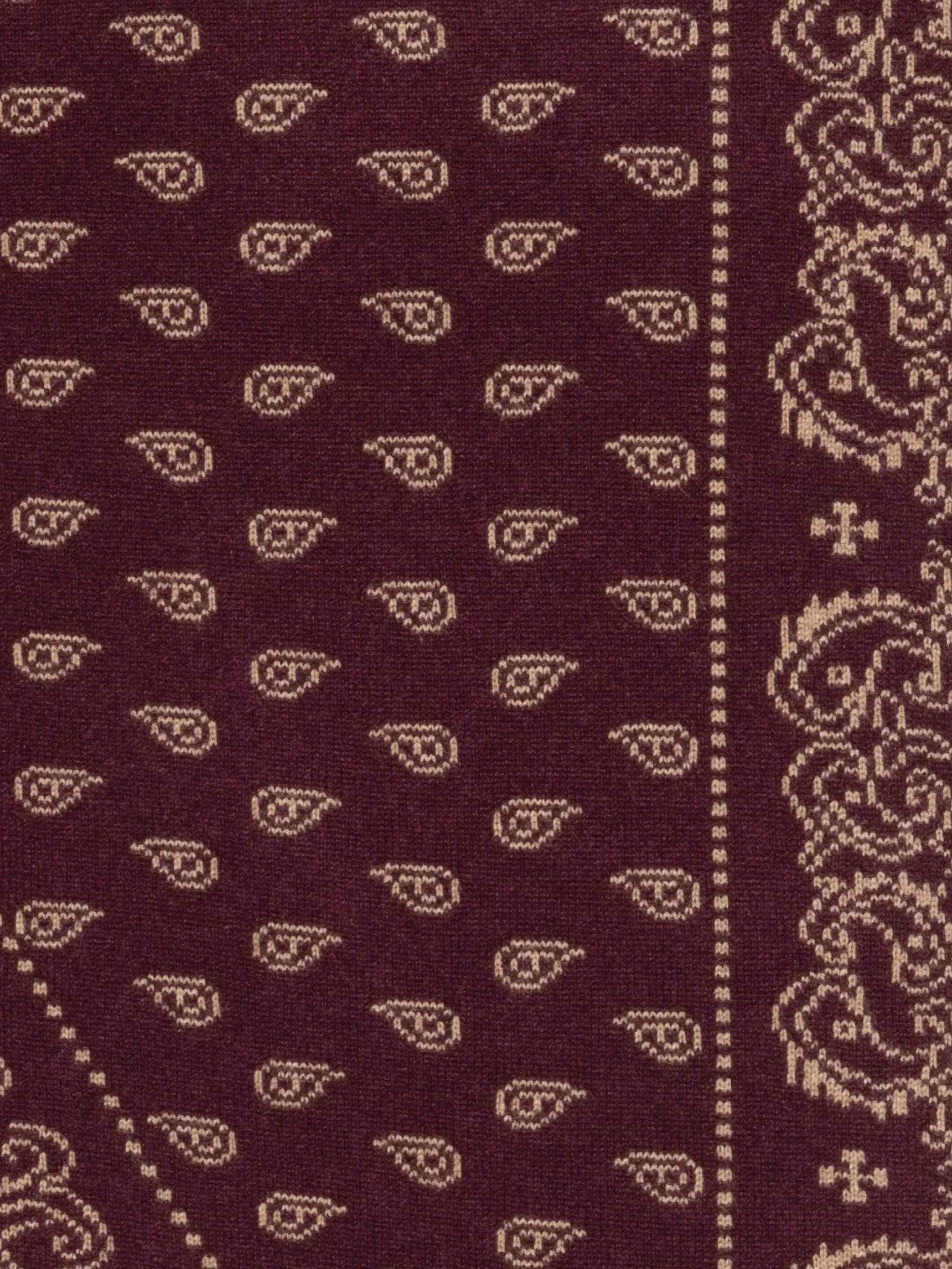 paisley-print scarf