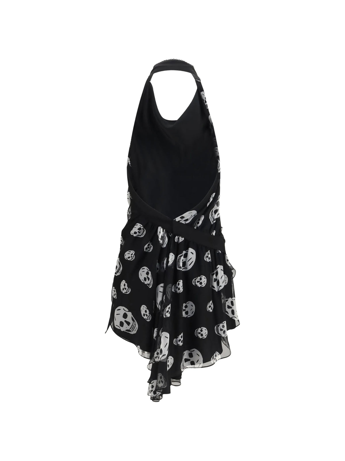 Skull print asymmetric top