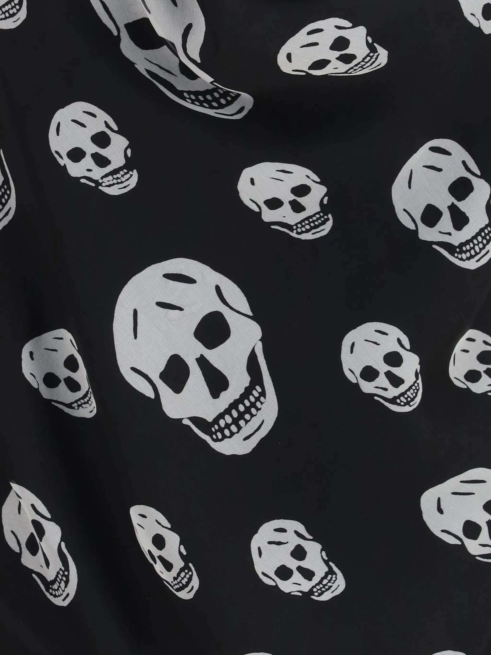 skull-print halterneck blouse