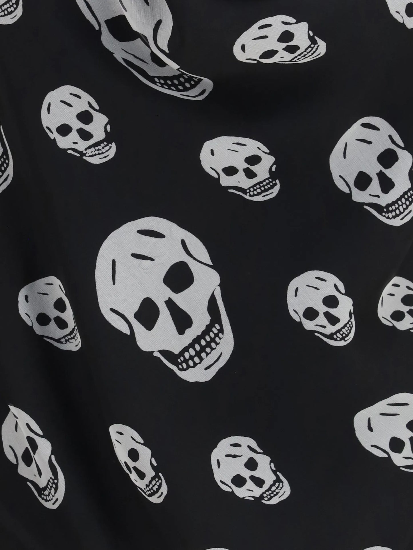 skull-print halterneck blouse