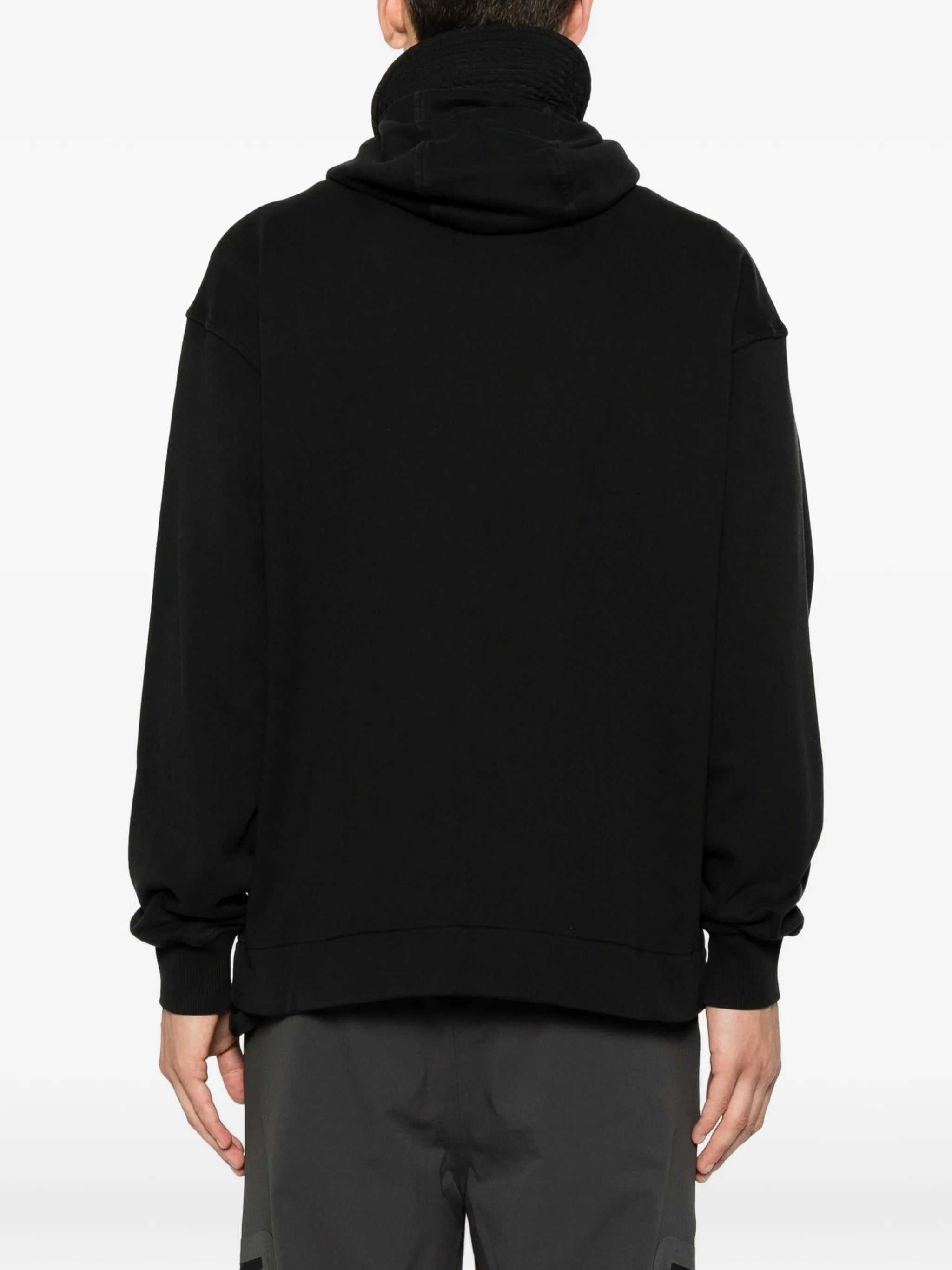 goggle-detail zip-up sweatshirt
