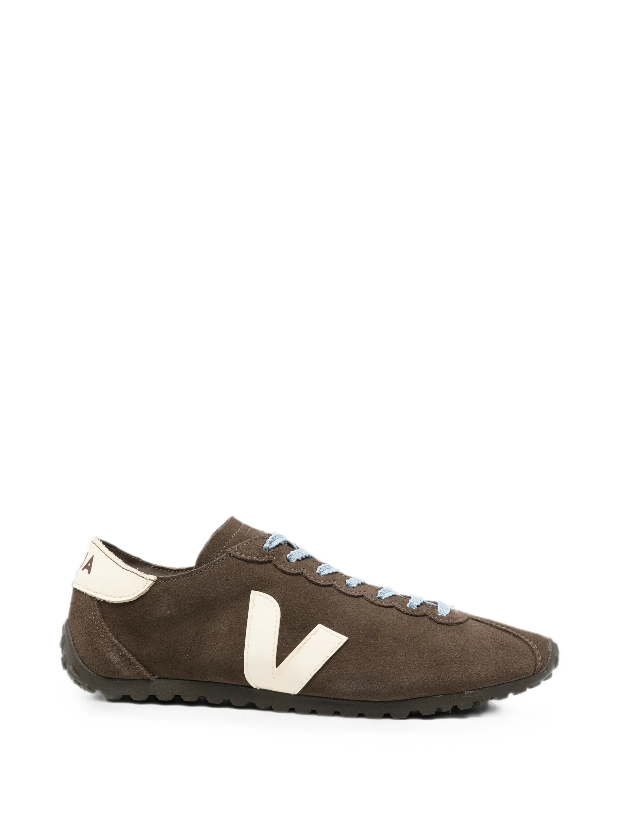 Cateyes logo-patch suede sneakers