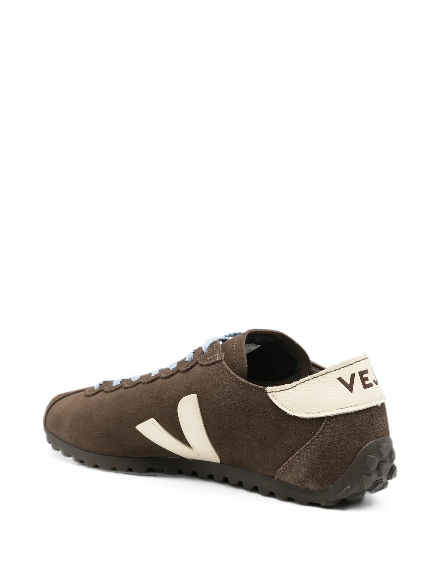 Cateyes logo-patch suede sneakers