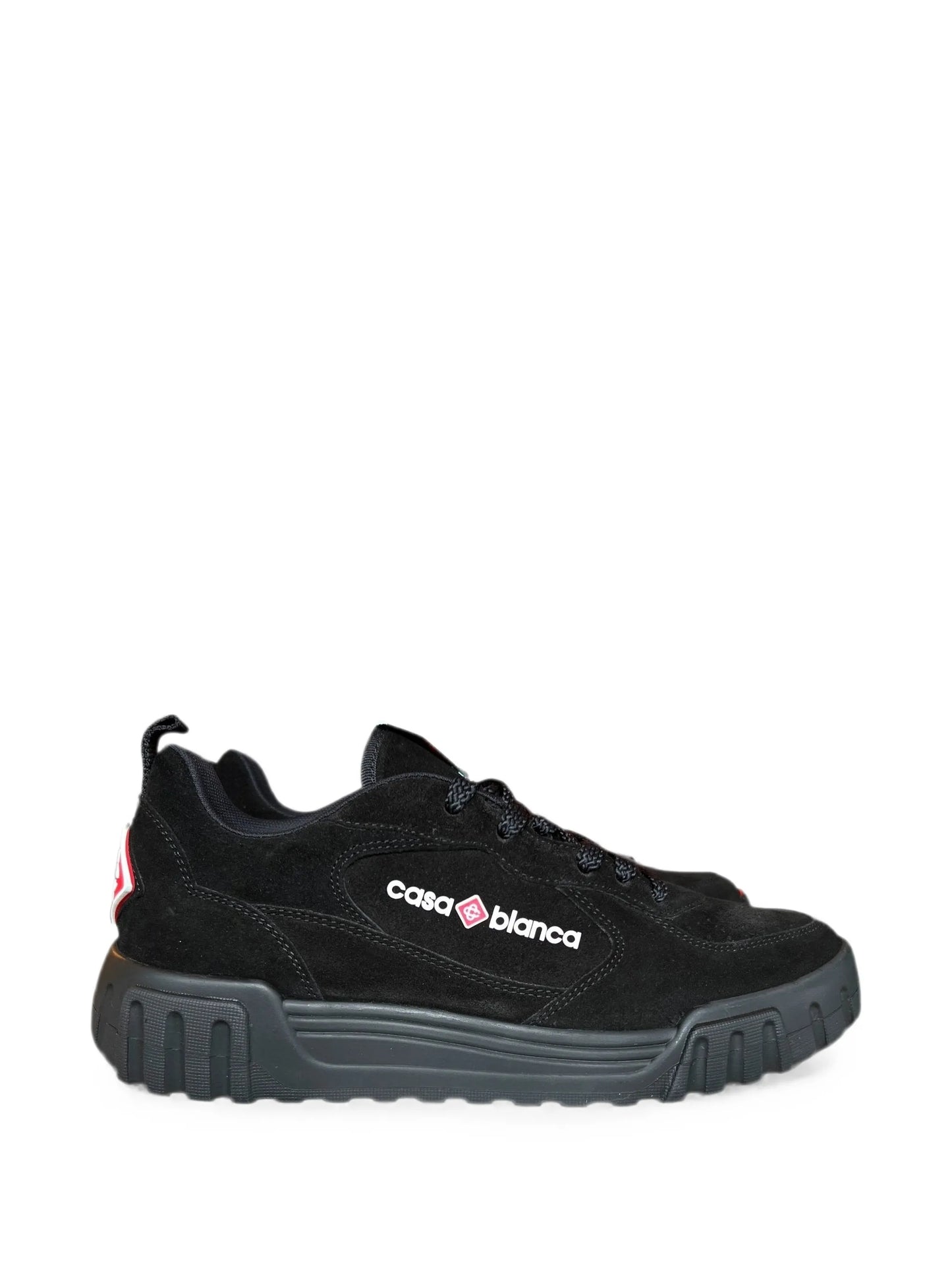 Court suede-detail sneakers
