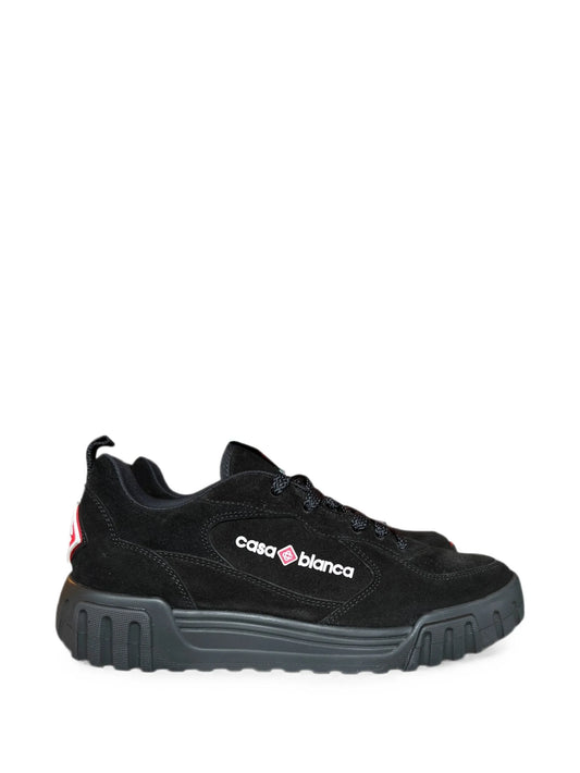 Court suede-detail sneakers