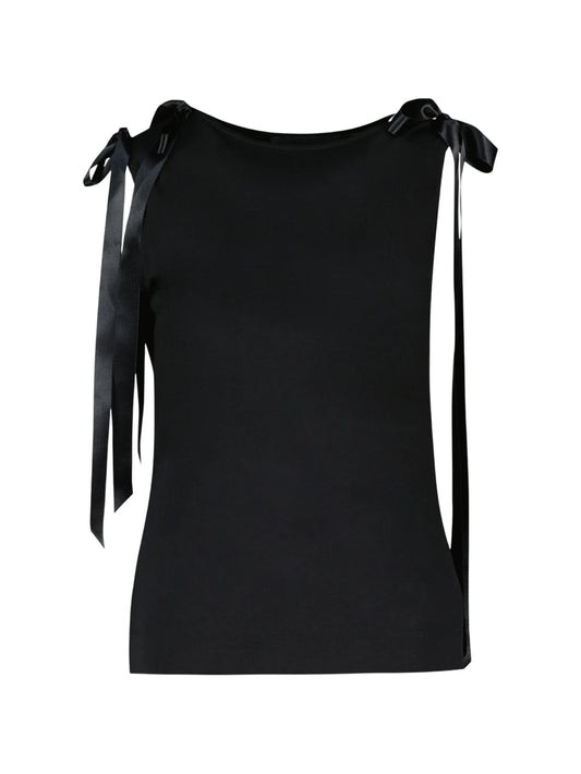 bow-detail tank top