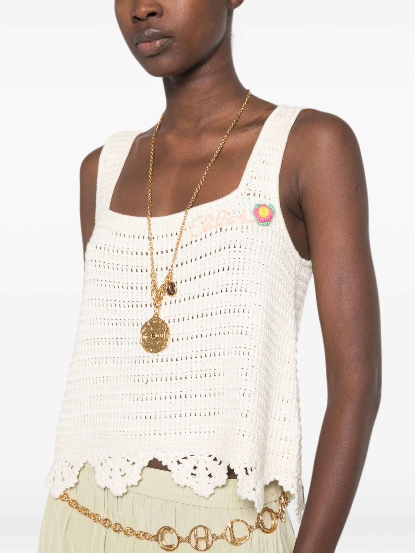 crochet scalloped top