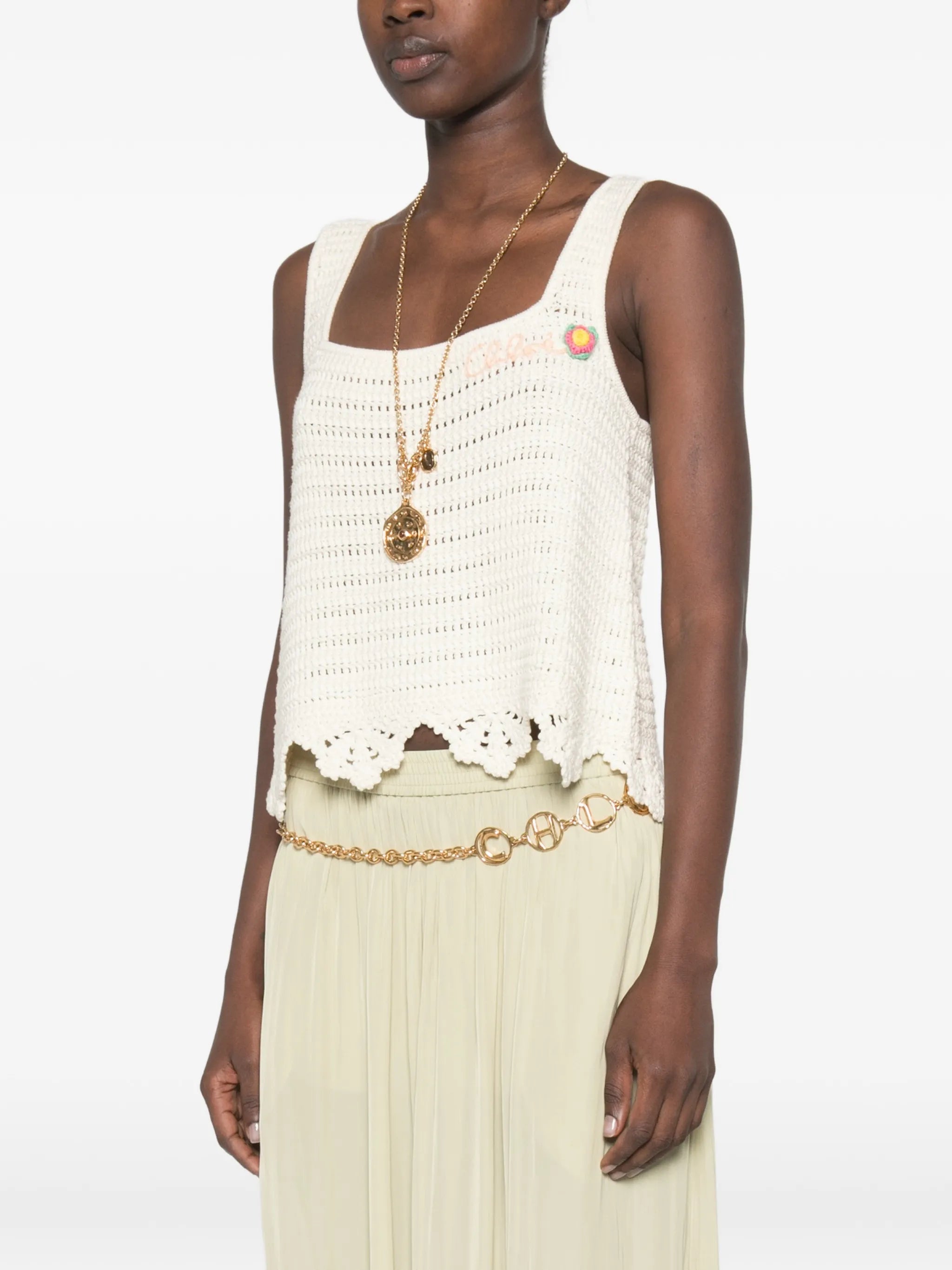 crochet scalloped top