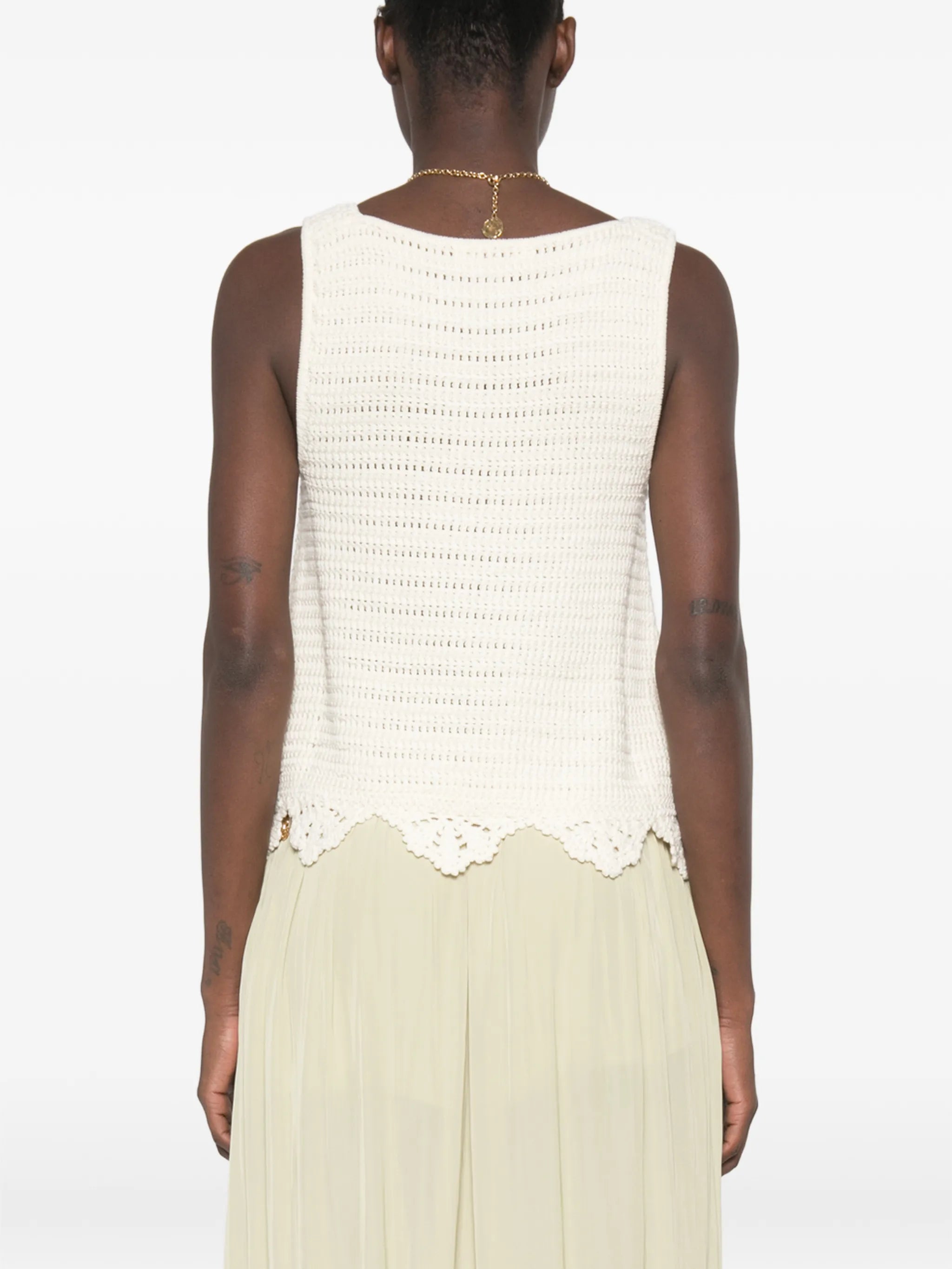 crochet scalloped top
