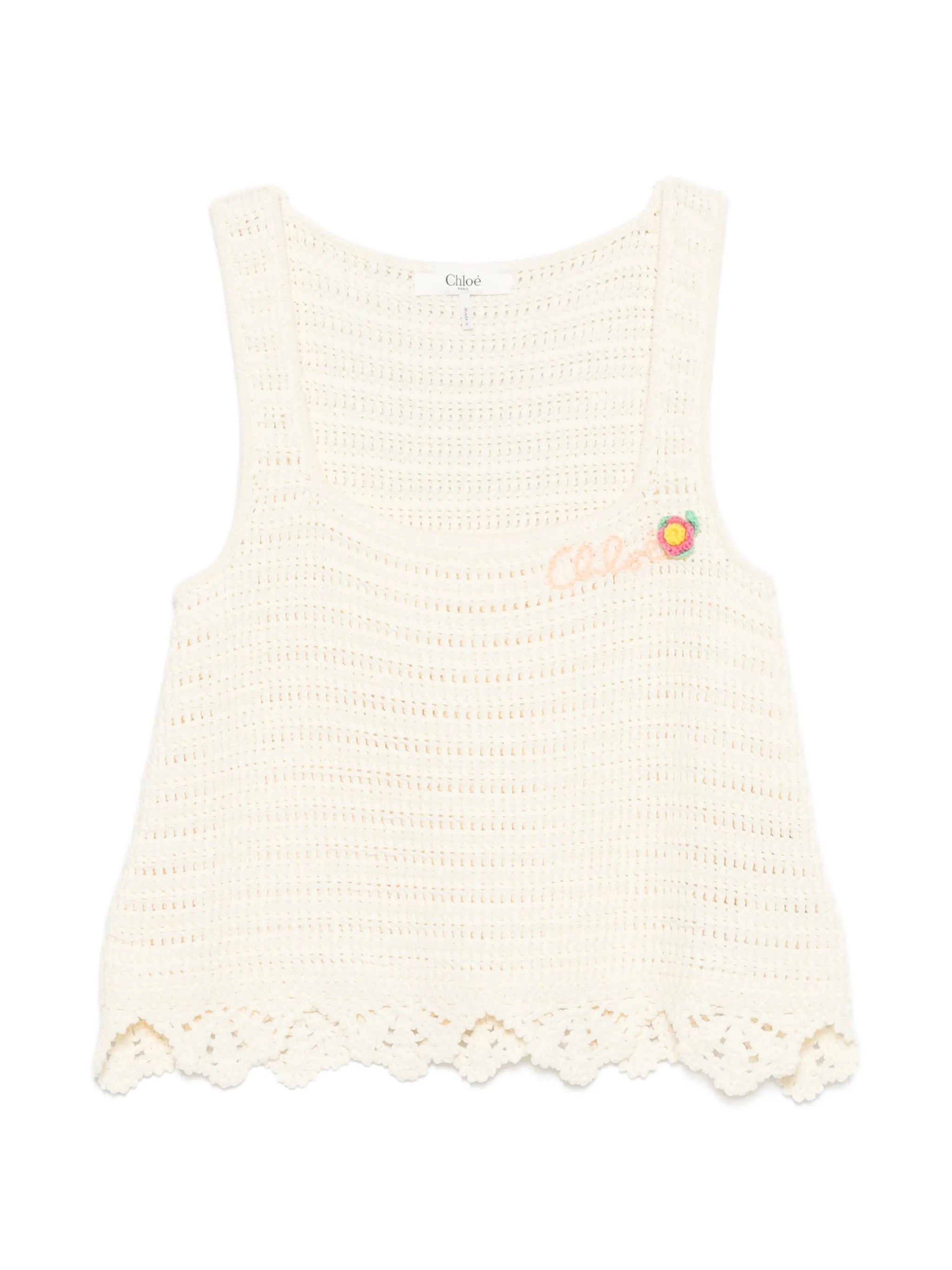 crochet scalloped top