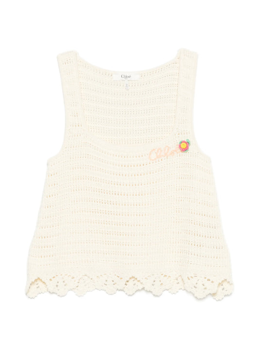 crochet scalloped top