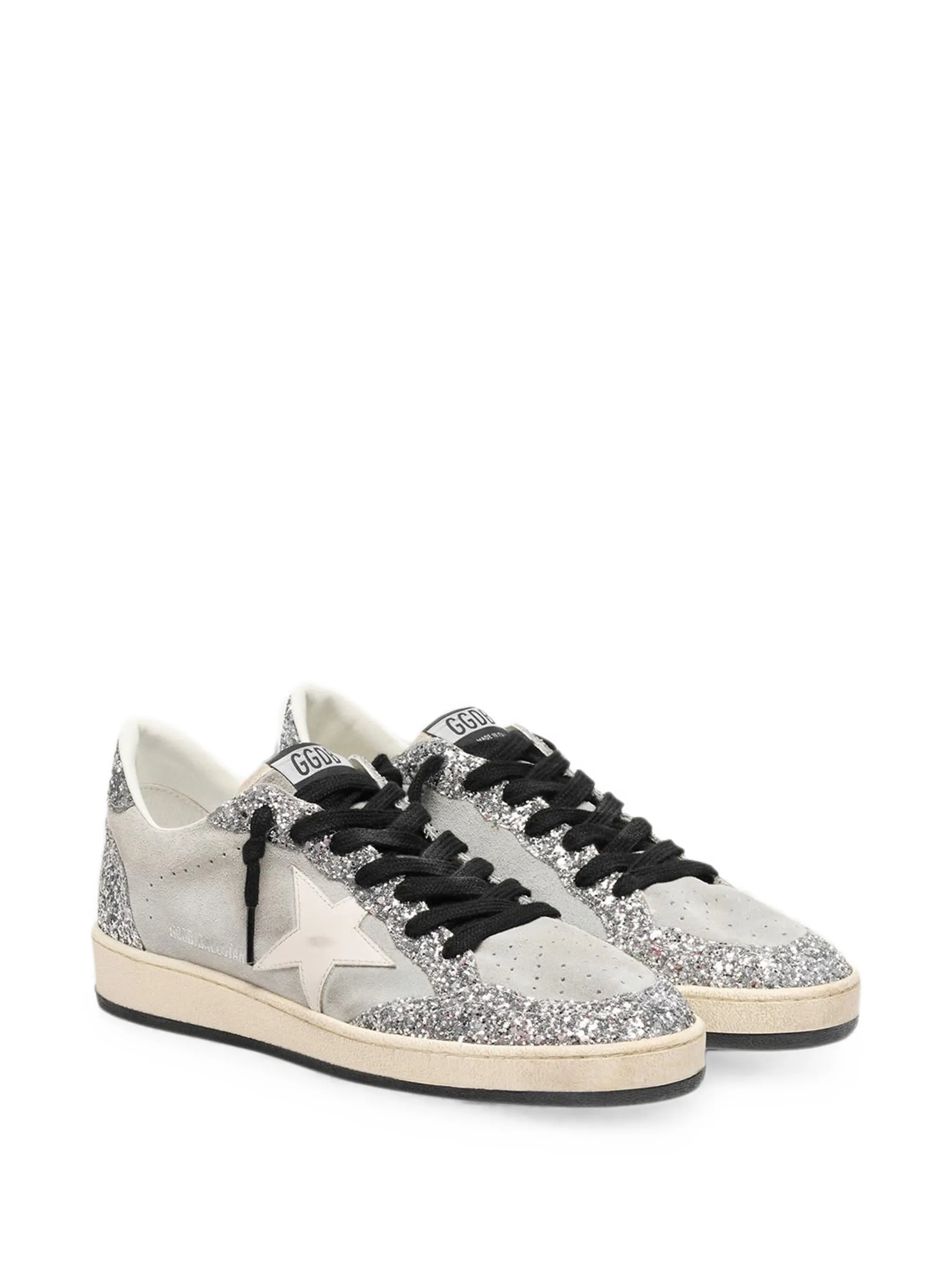 Ball Star glitter-effect sneakers