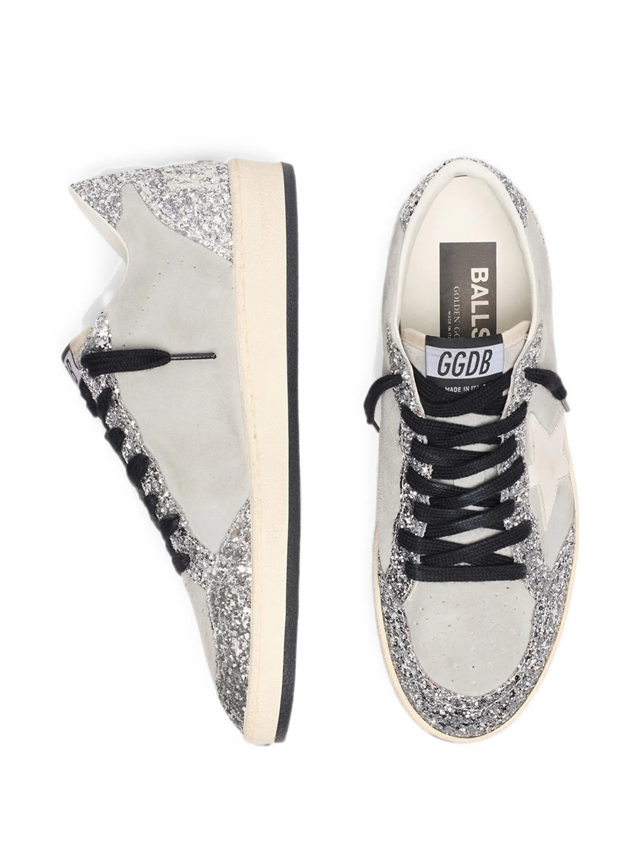 Ball Star glitter-effect sneakers
