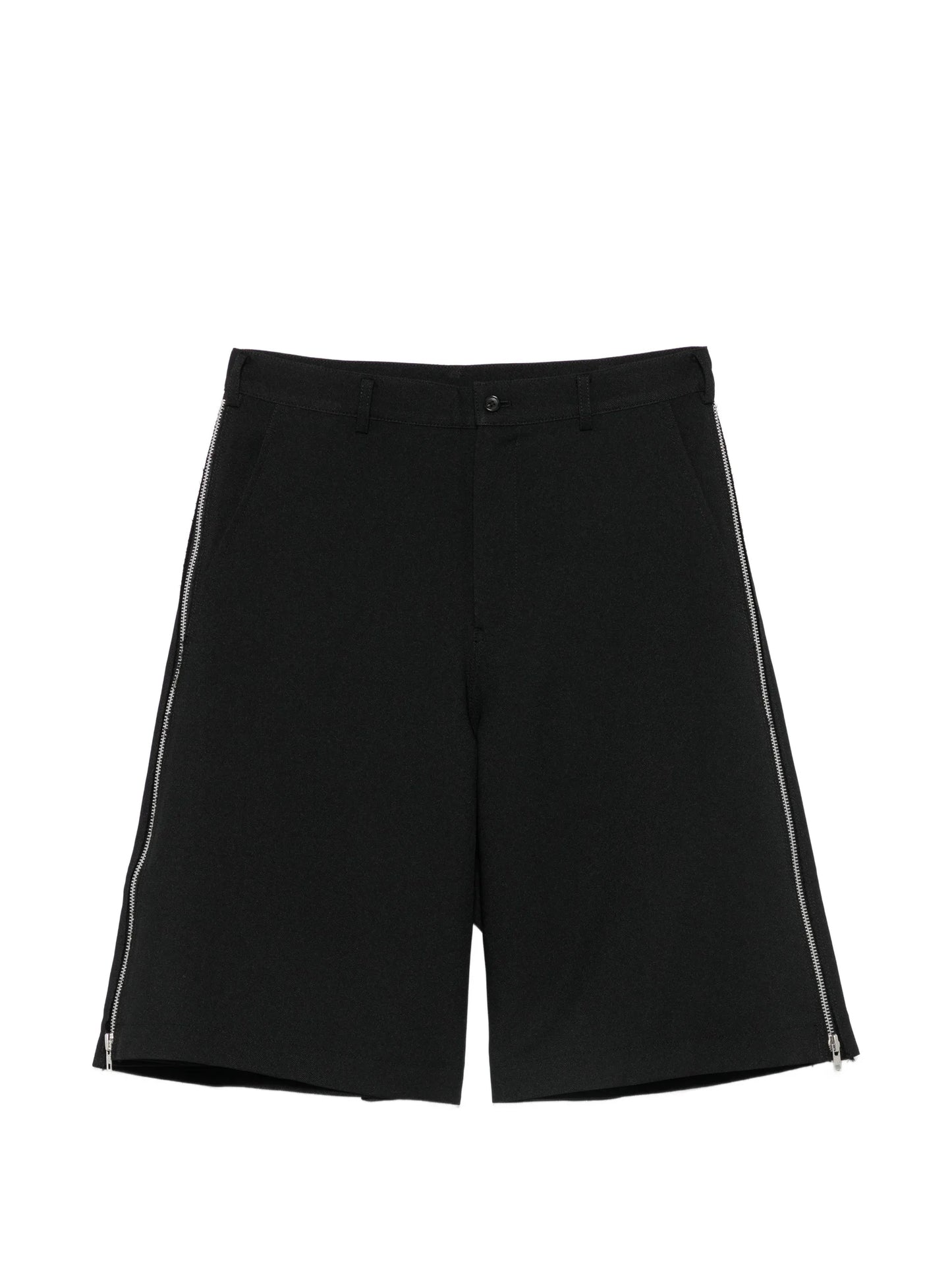 zip-detail shorts